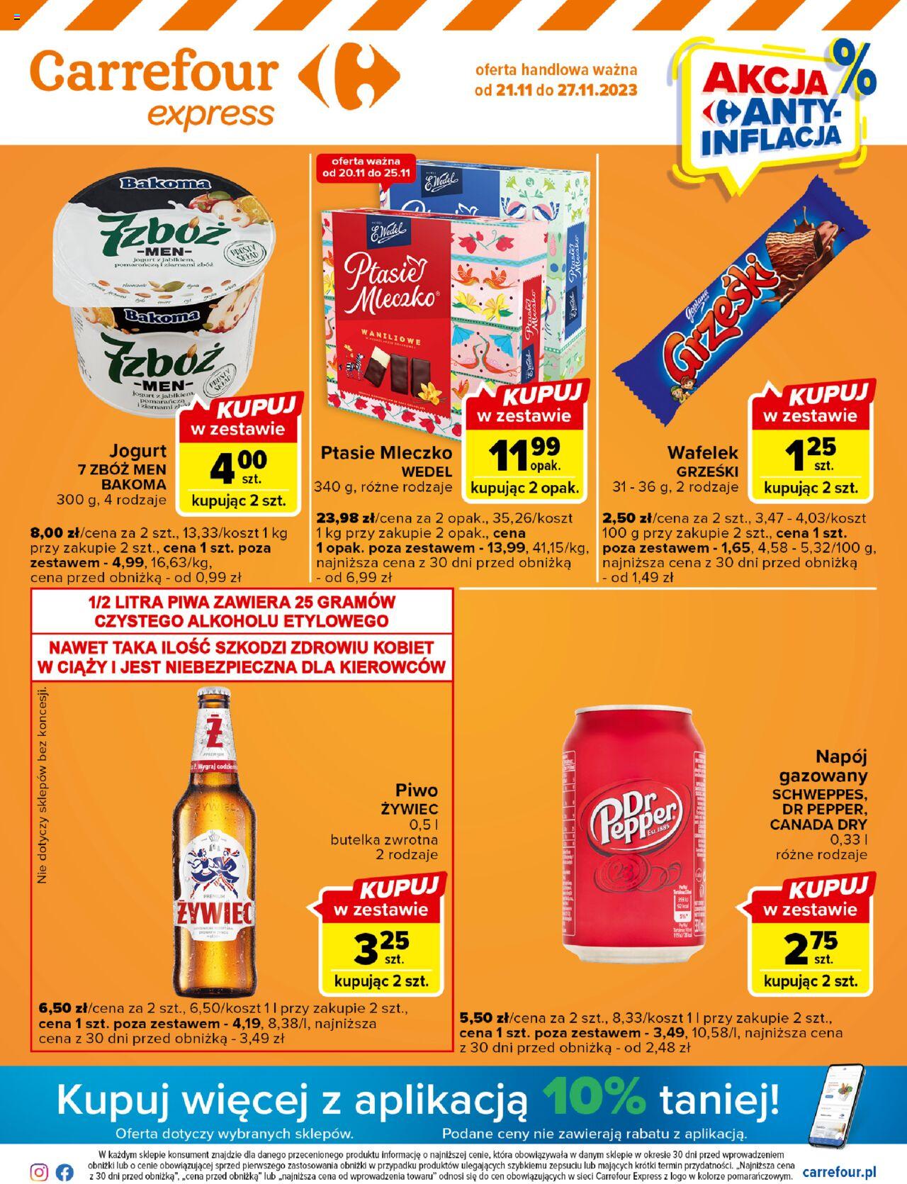 Carrefour Express Gazetka ważna od  21.11.2023 do  27.11.2023 strona 1