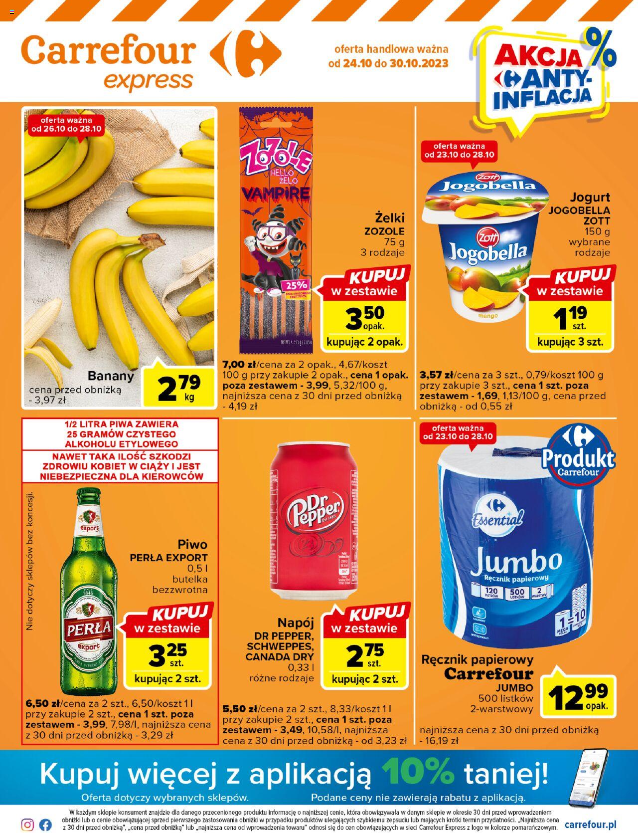 Carrefour Express Gazetka ważna od 24.10.2023 do 30.10.2023 strona 1