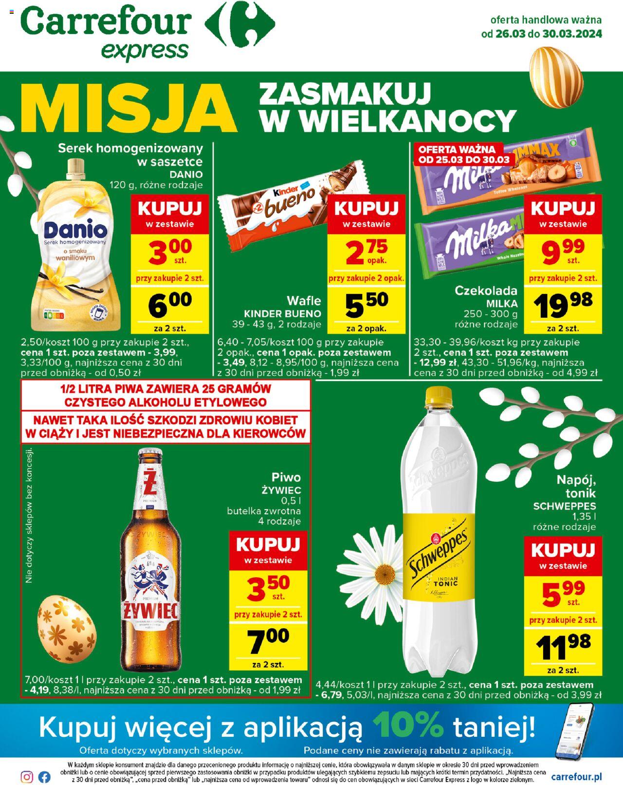 Carrefour Express Gazetka ważna od 26.03.2024 do 30.03.2024 strona 1