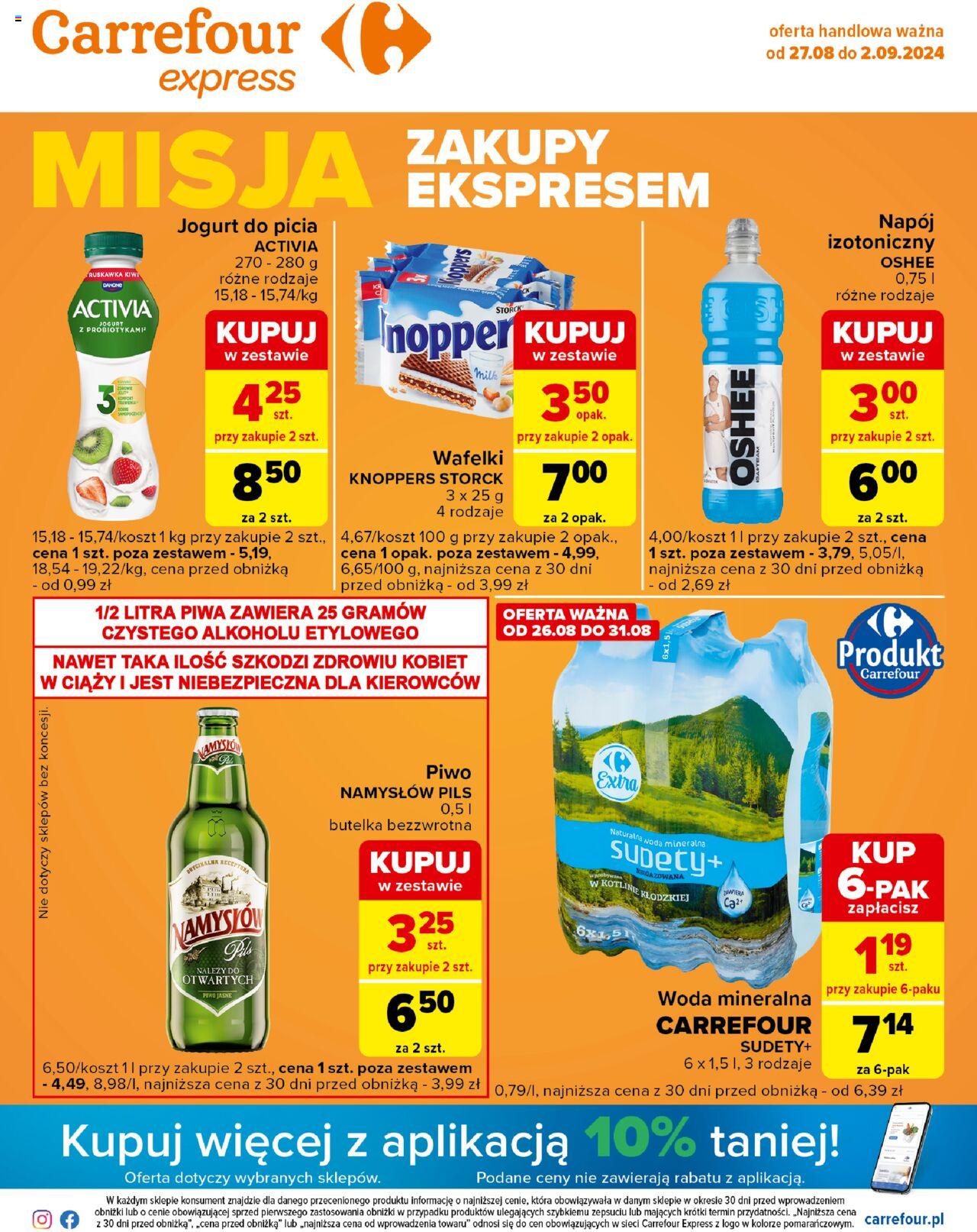 Carrefour Express Gazetka ważna od 27.08.2024 do 02.09.2024 strona 1