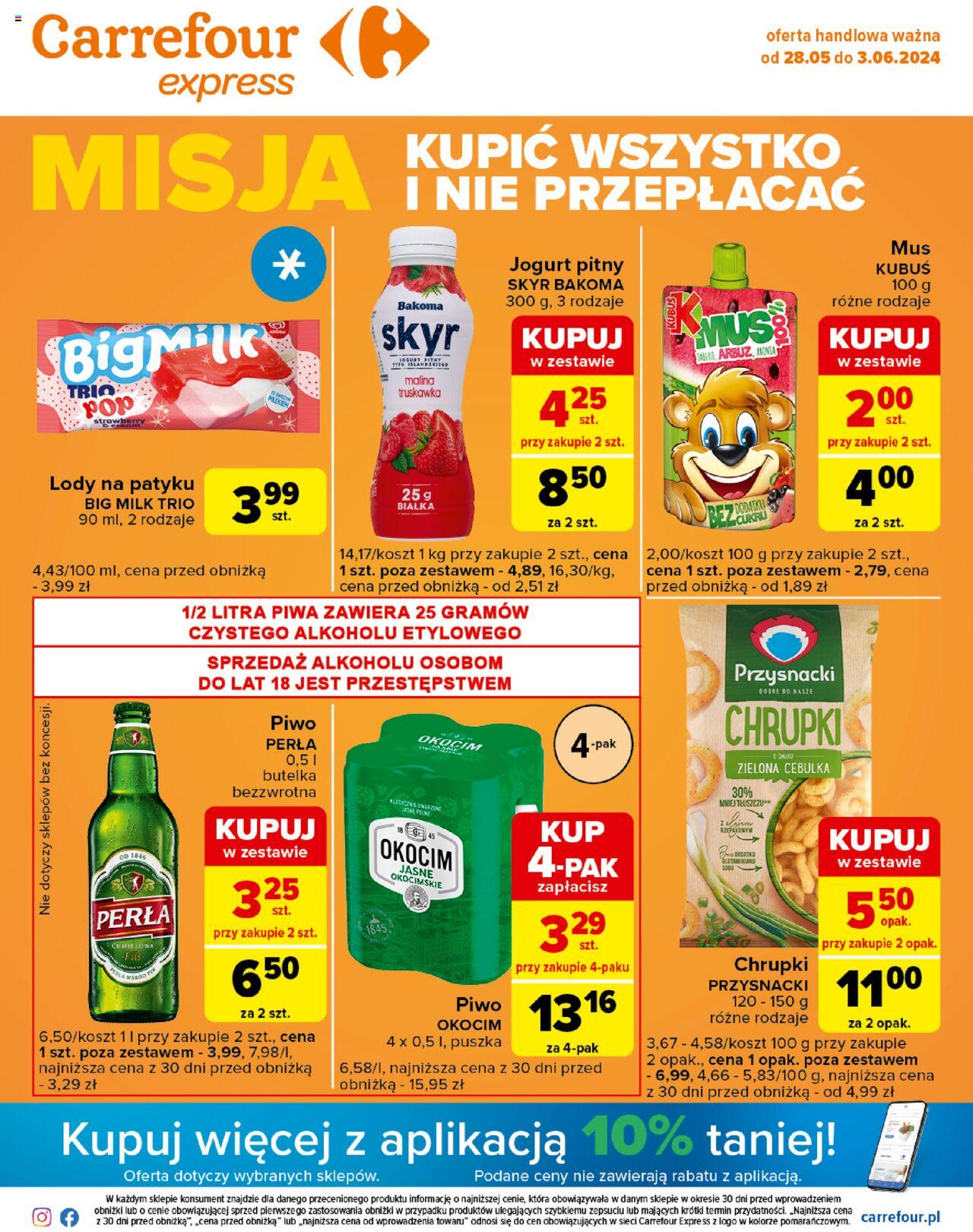Carrefour Express Gazetka ważna od 28.05.2024 do 03.06.2024 strona 1