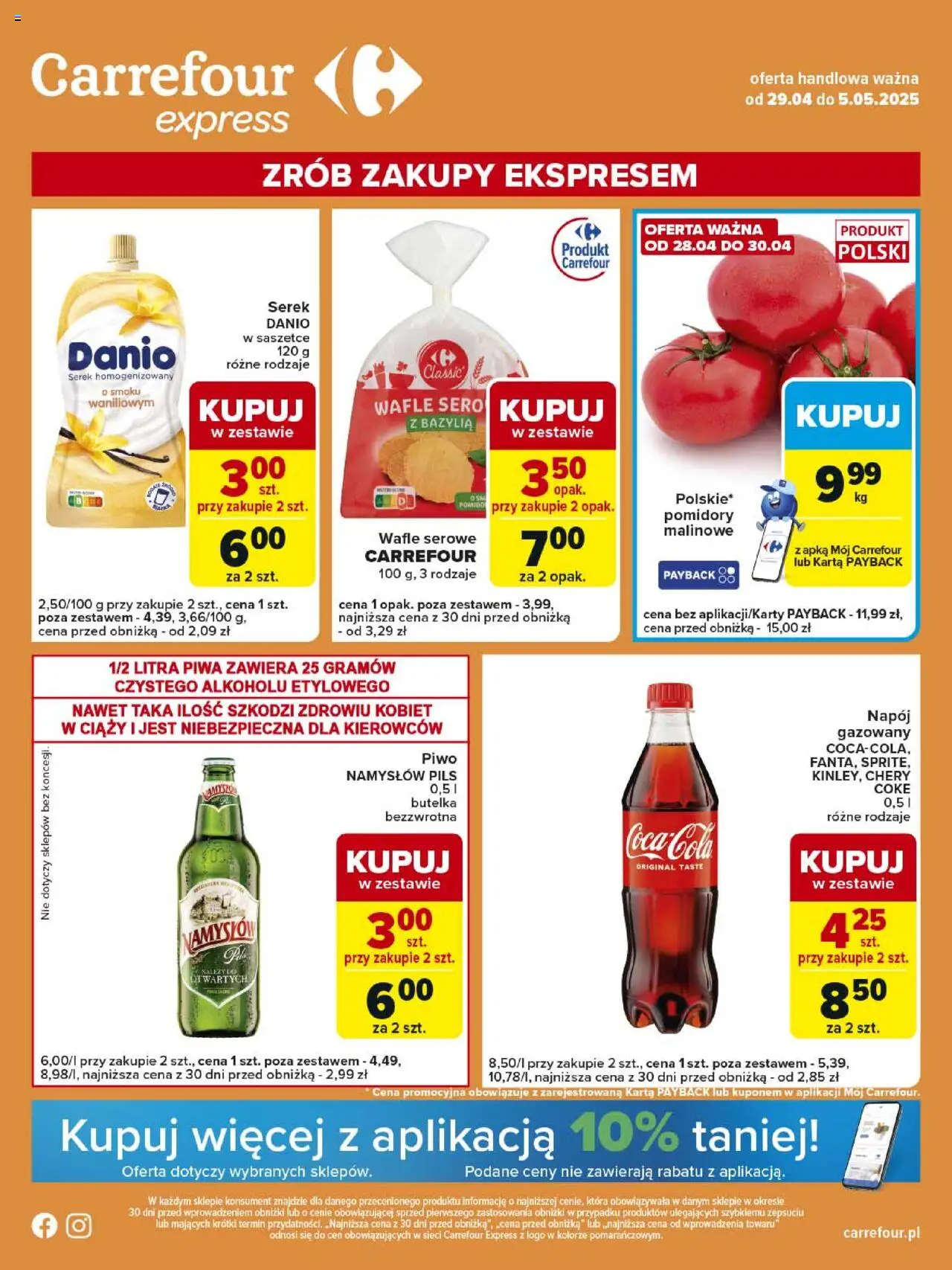 Carrefour Express Gazetka ważna od 29.04.2025 do 05.05.2025 strona 1