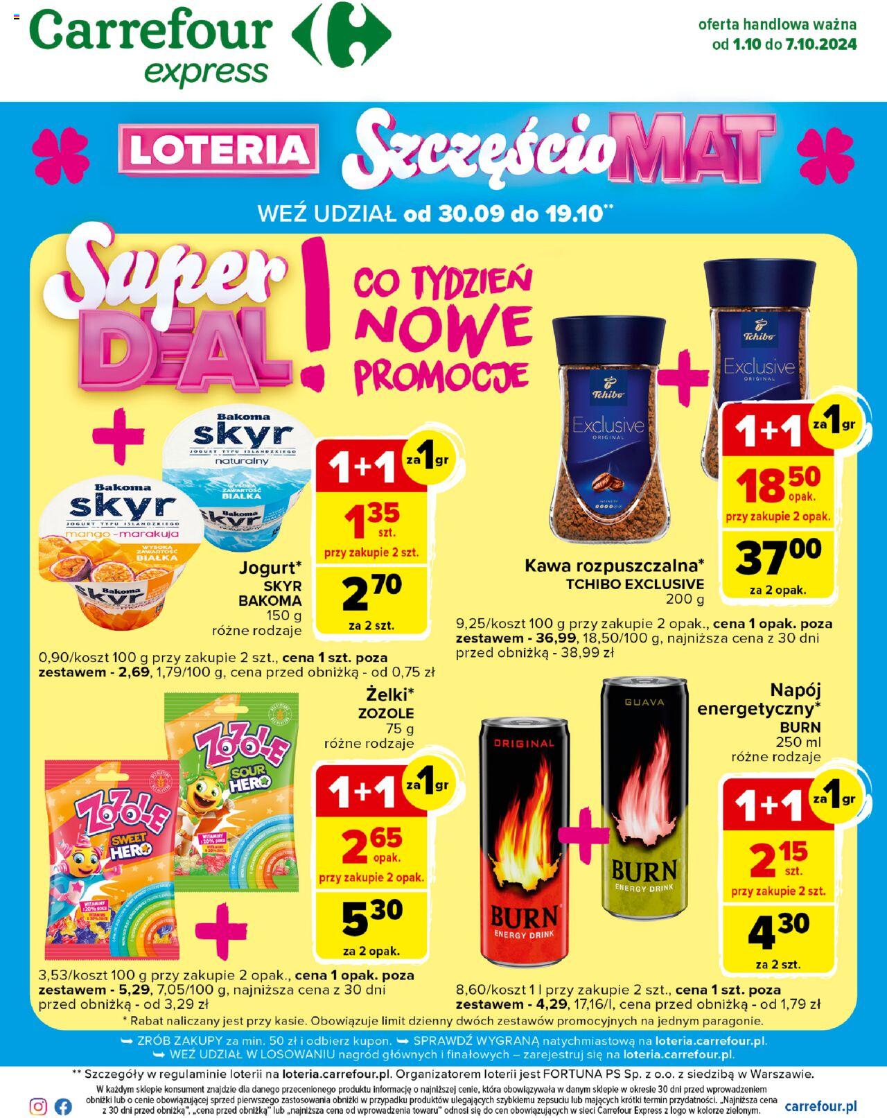 Carrefour Express II Gazetka ważna od 01.10.2024 do 07.10.2024 strona 1