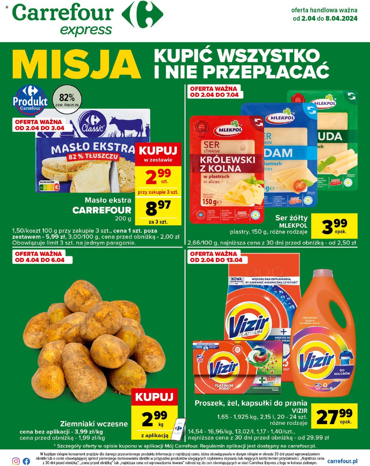 Carrefour Express II Gazetka ważna od 02.04.2024 do 08.04.2024 strona 1