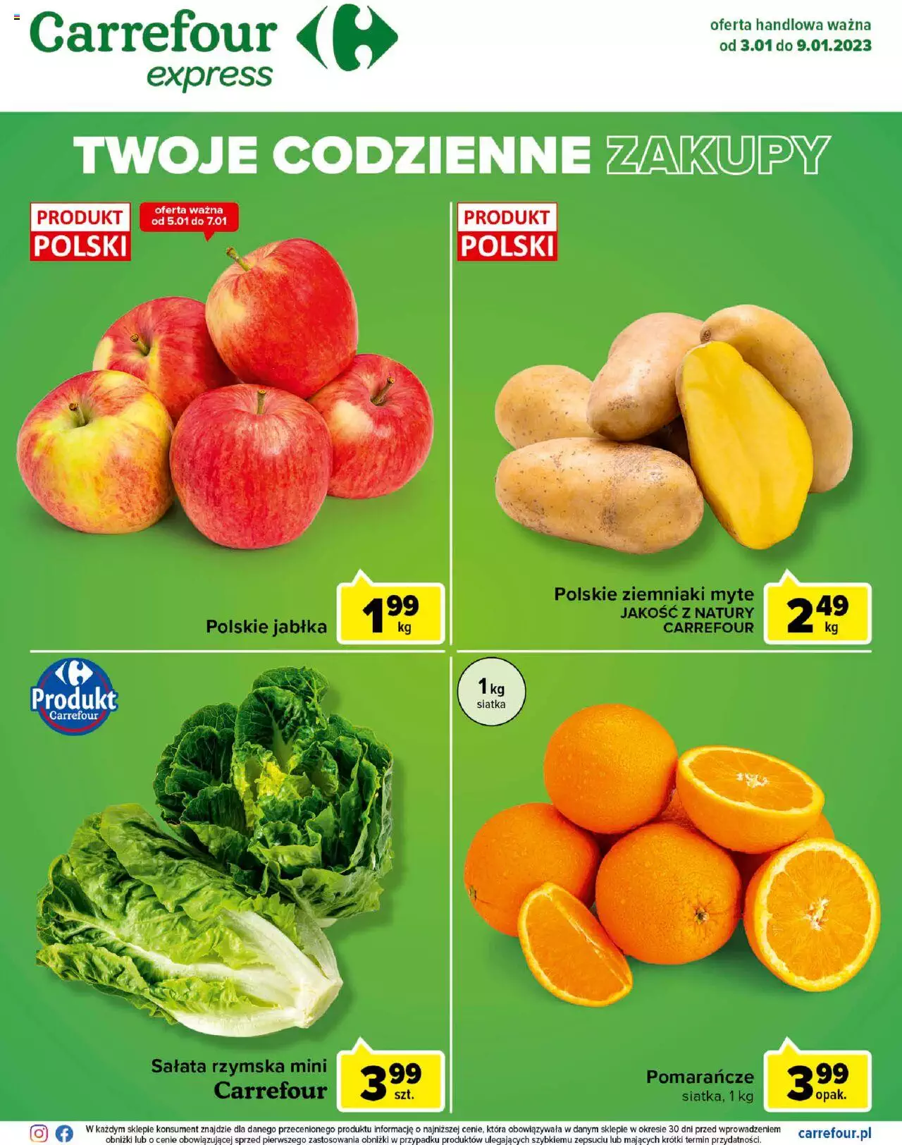 Carrefour Express II Gazetka ważna od 03.01.2023 do 09.01.2023 strona 1