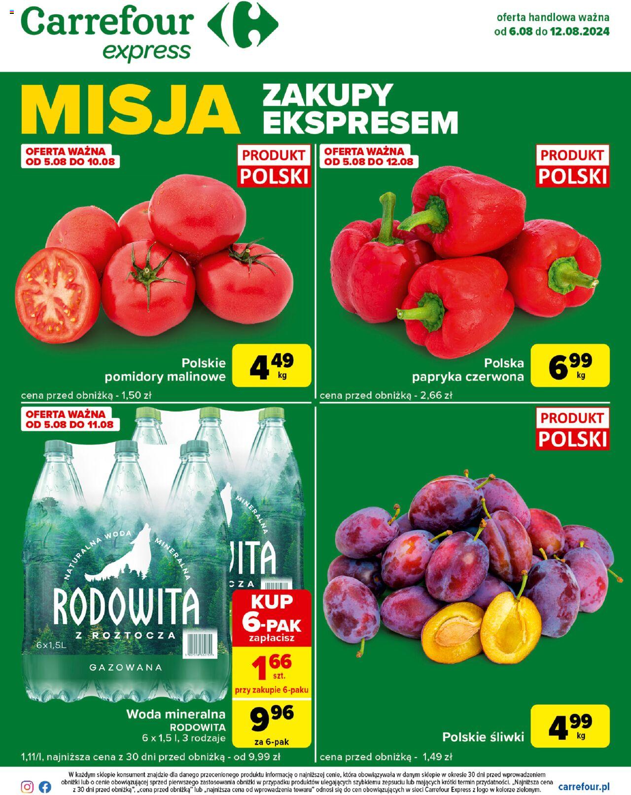 Carrefour Express II  Gazetka ważna od 06.08.2024 do 12.08.2024 strona 1