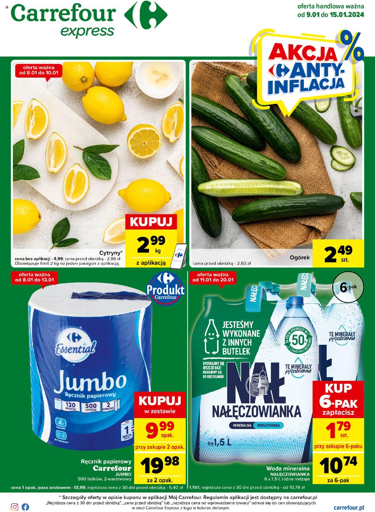 Carrefour Express II  Gazetka ważna od 09.01.2024 do 15.01.2024 strona 1