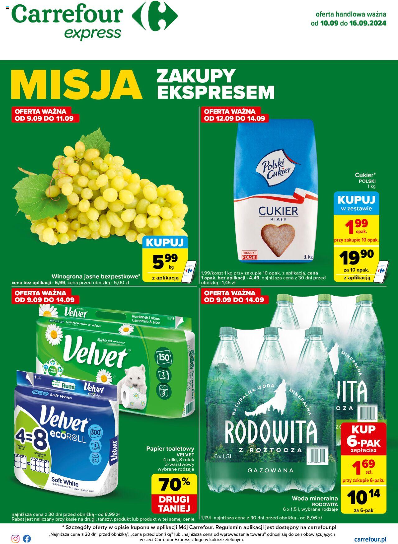 Carrefour Express II Gazetka ważna  od 10.09.2024 do 16.09.2024 strona 1