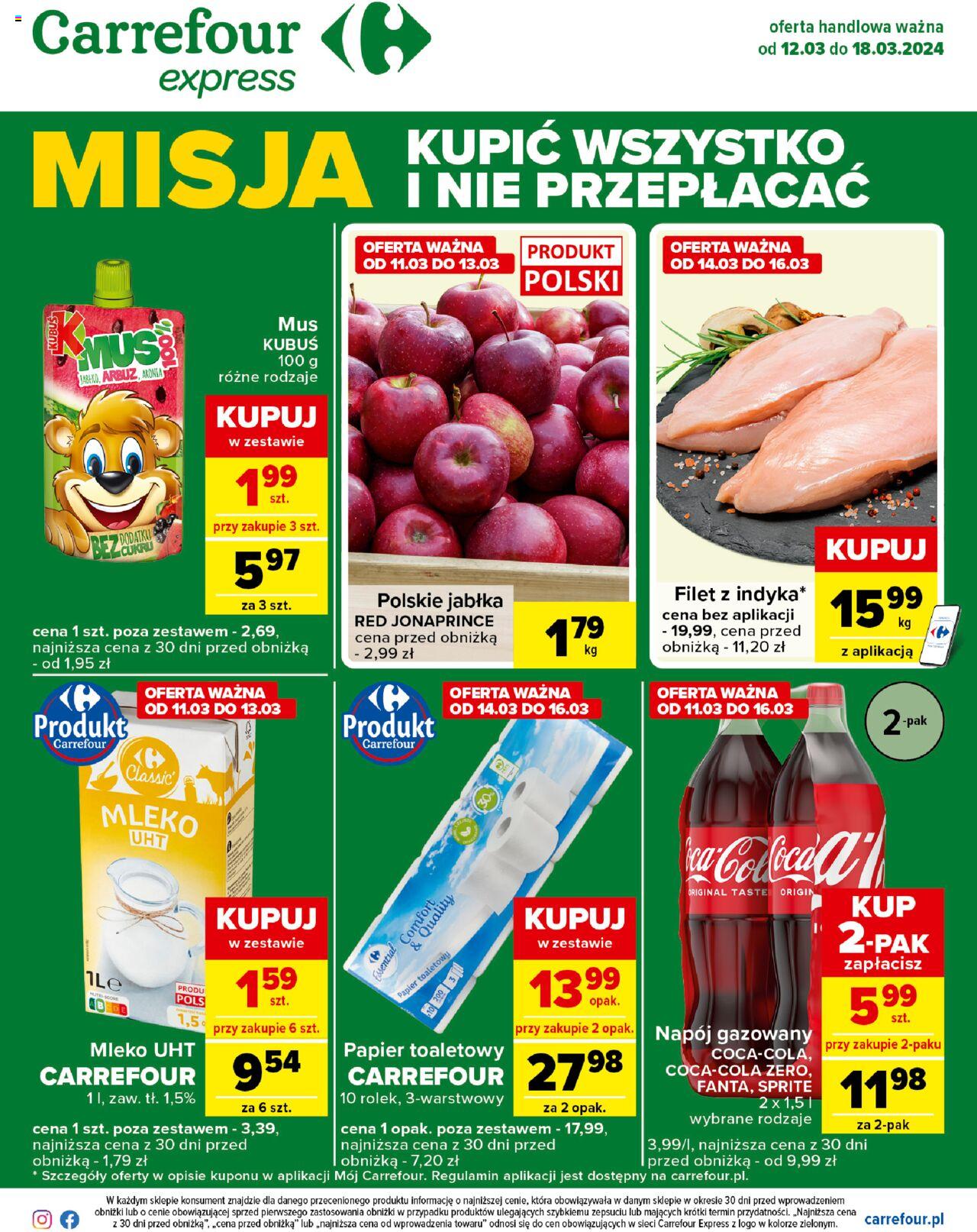 Carrefour Express II Gazetka ważna od 12.03.2024 do 18.03.2024 strona 1