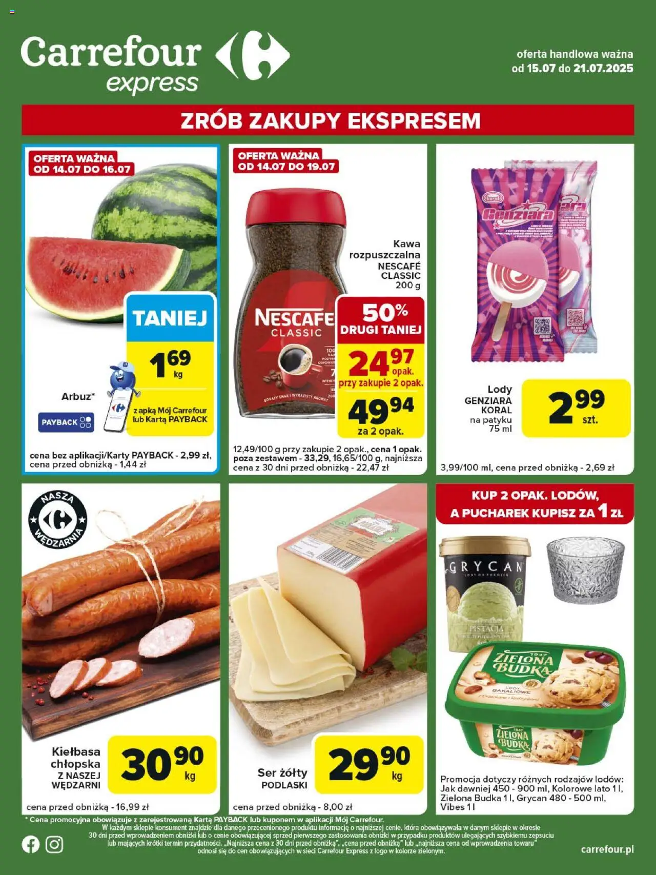 Carrefour Express II Gazetka ważna  od 15.07.2025 do 21.07.2025 strona 1