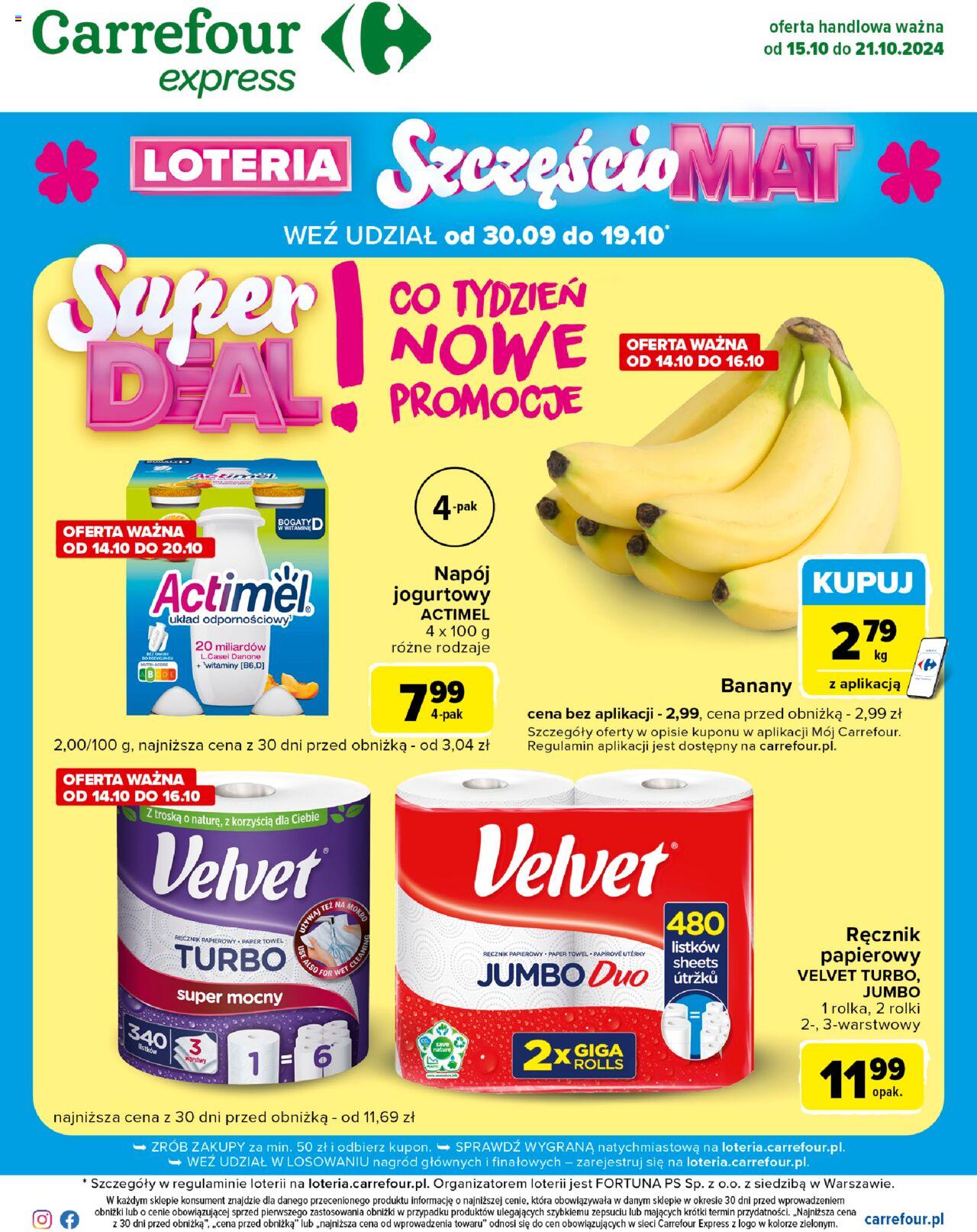 Carrefour Express II Gazetka ważna od 15.10.2024 do 21.10.2024 strona 1
