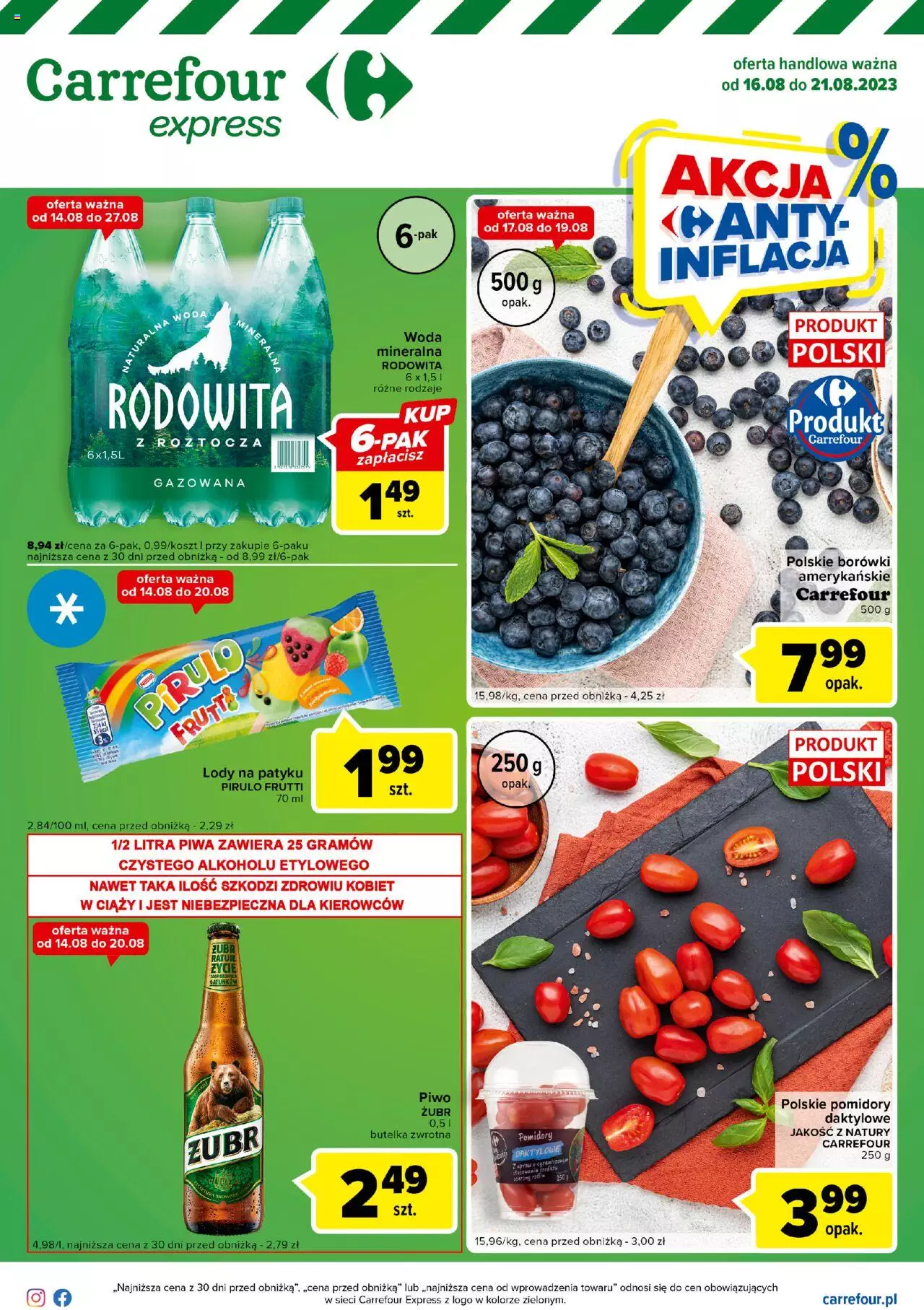 Carrefour Express II Gazetka ważna od 16.08.2023 do 21.08.2023 strona 1