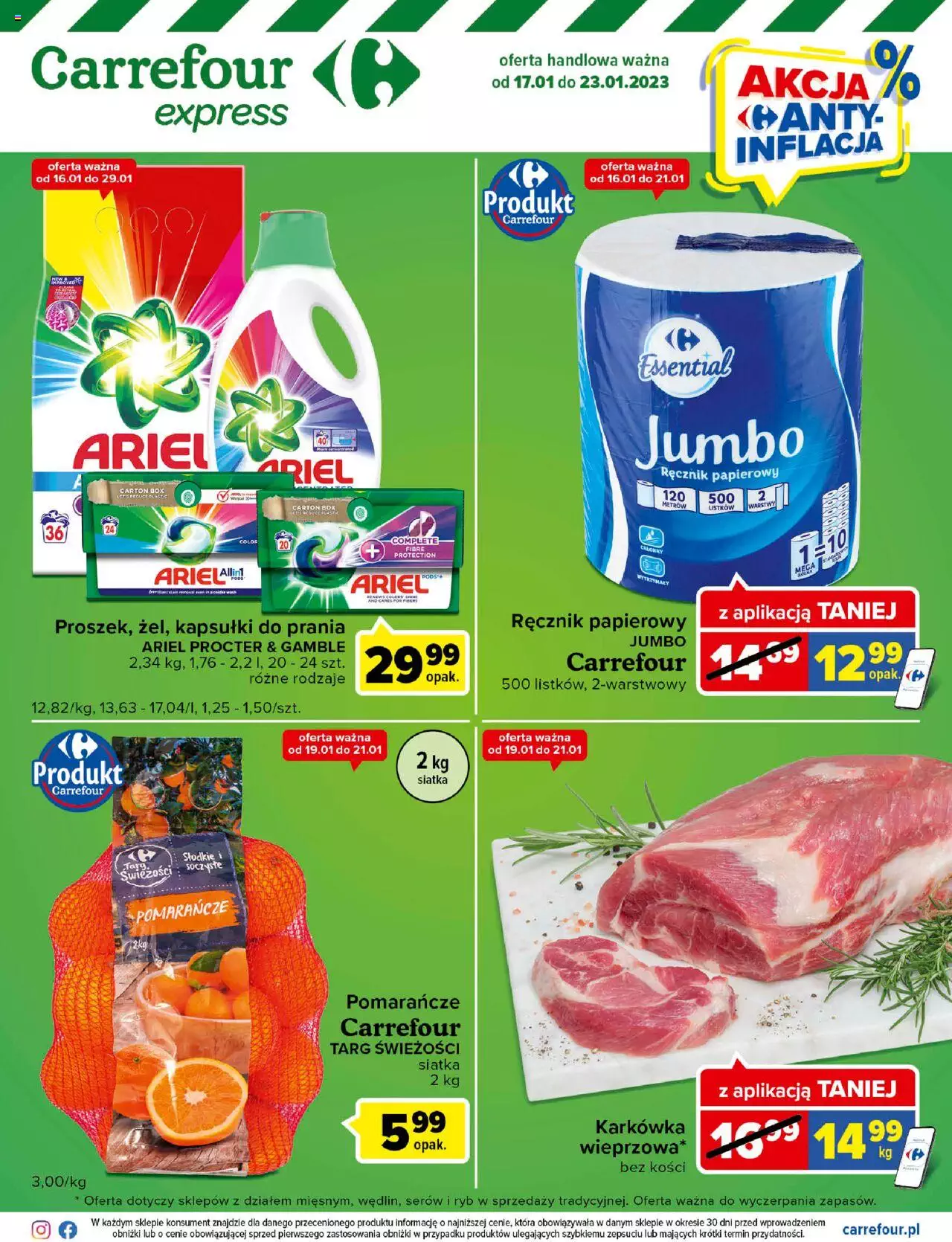 Carrefour Express II  Gazetka ważna od  17.01.2023 do 23.01.2023 strona 1