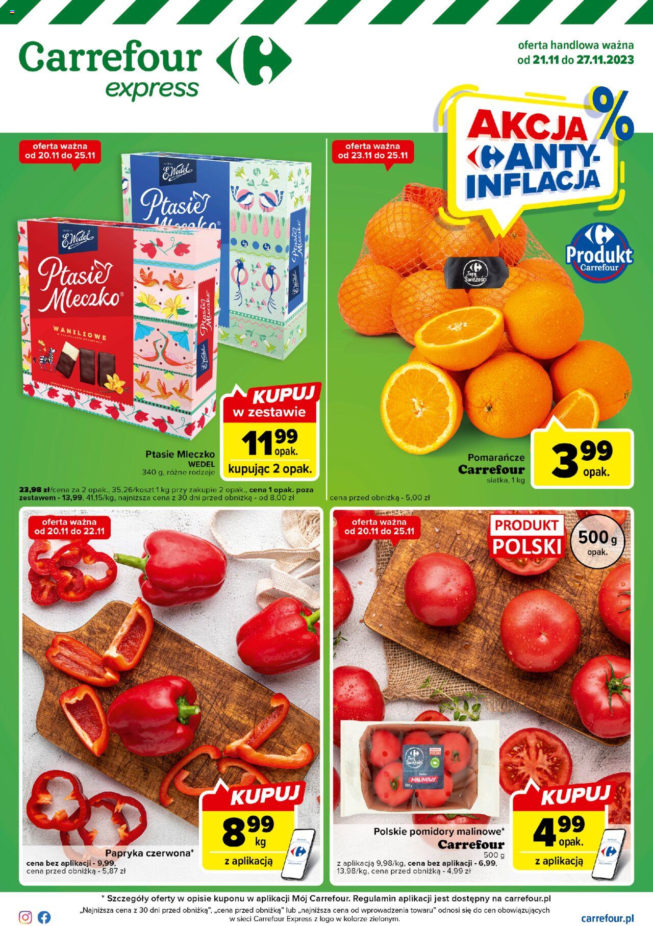 Carrefour Express II Gazetka ważna od 21.11.2023 do 27.11.2023 strona 1