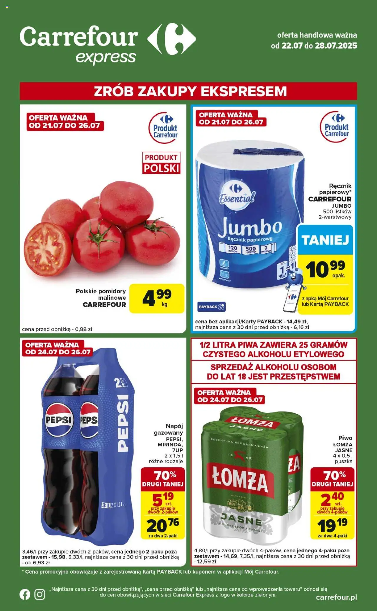 Carrefour Express II  Gazetka ważna od 22.07.2025 do 28.07.2025 strona 1