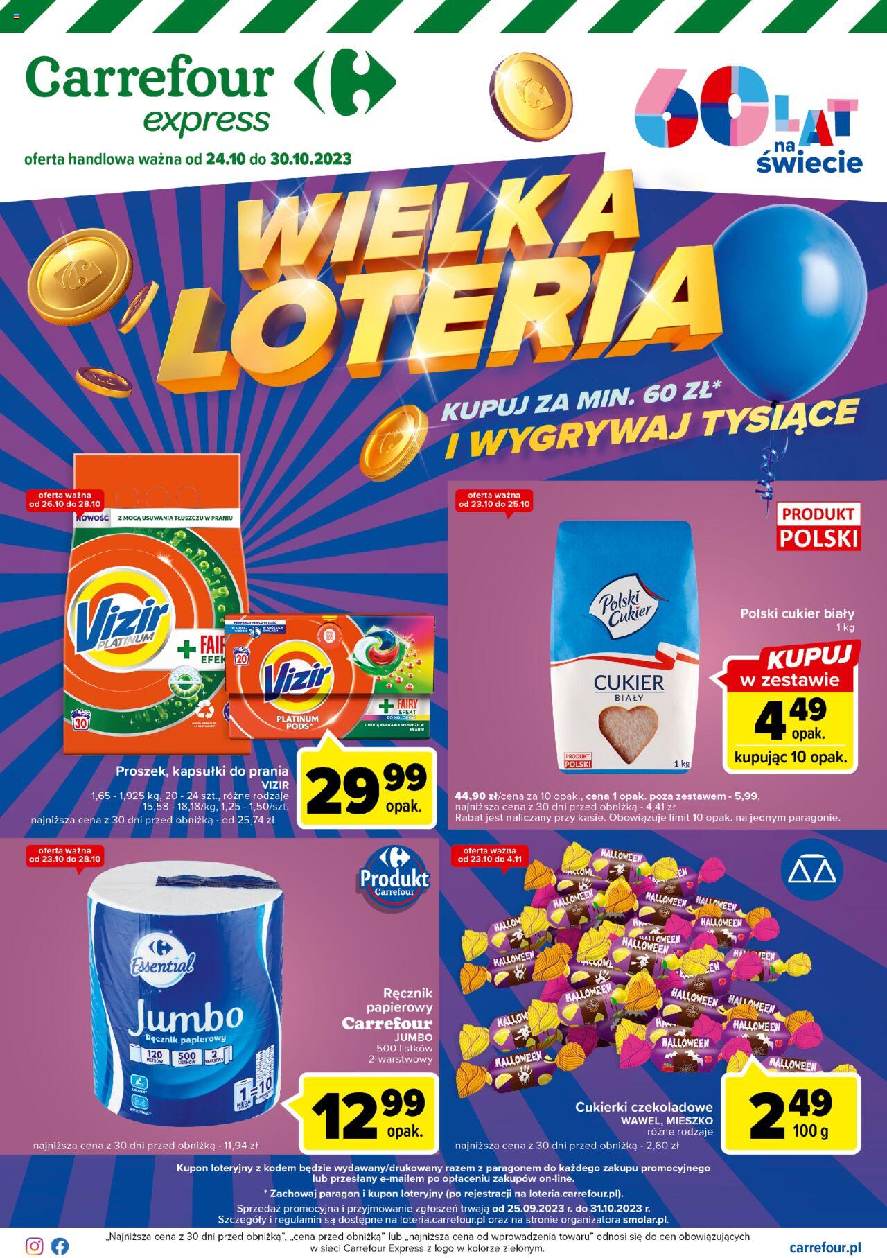 Carrefour Express II Gazetka ważna od 24.10.2023 do 30.10.2023 strona 1