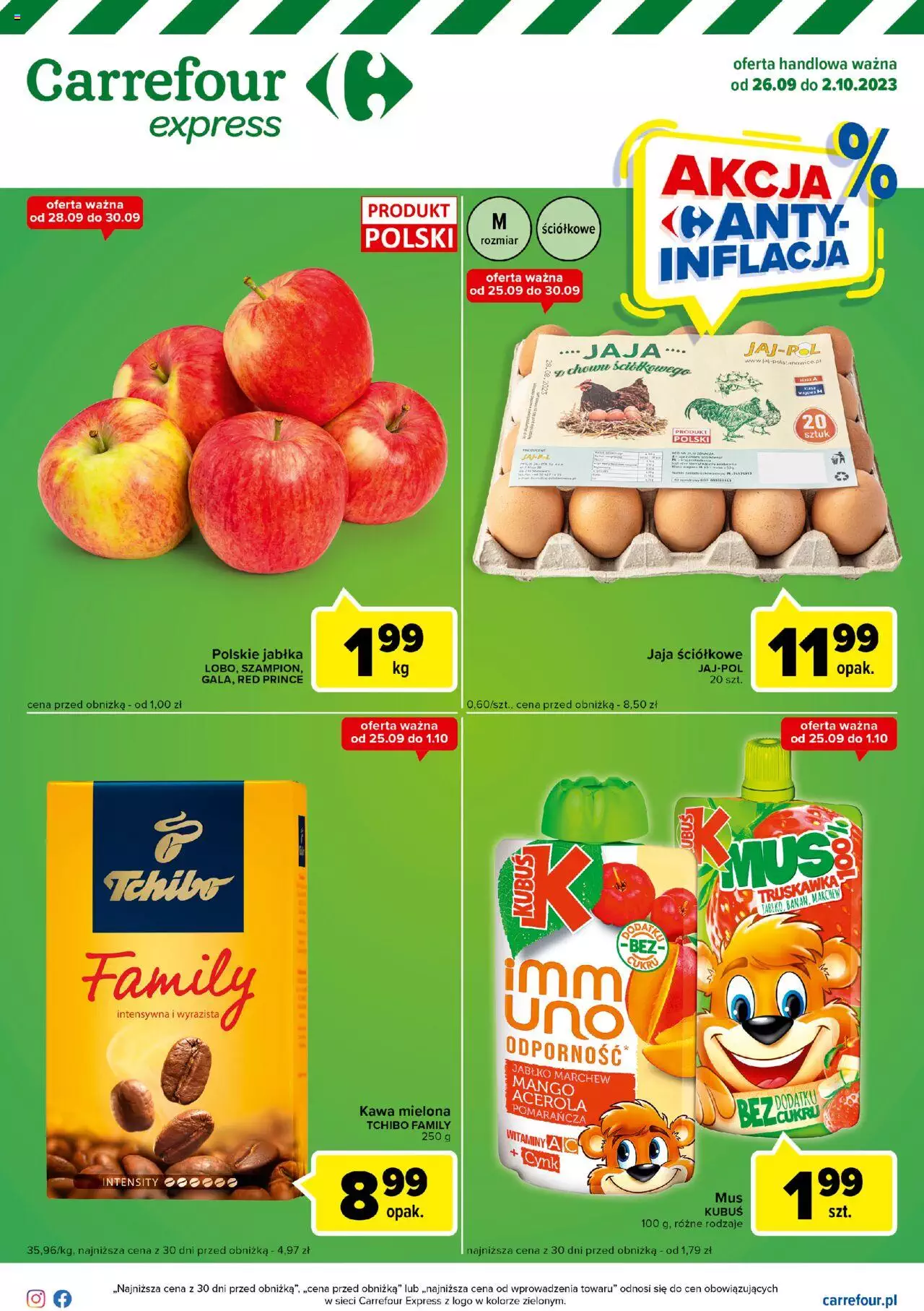 Carrefour Express II Gazetka ważna od 26.09.2023 do 02.10.2023 strona 1