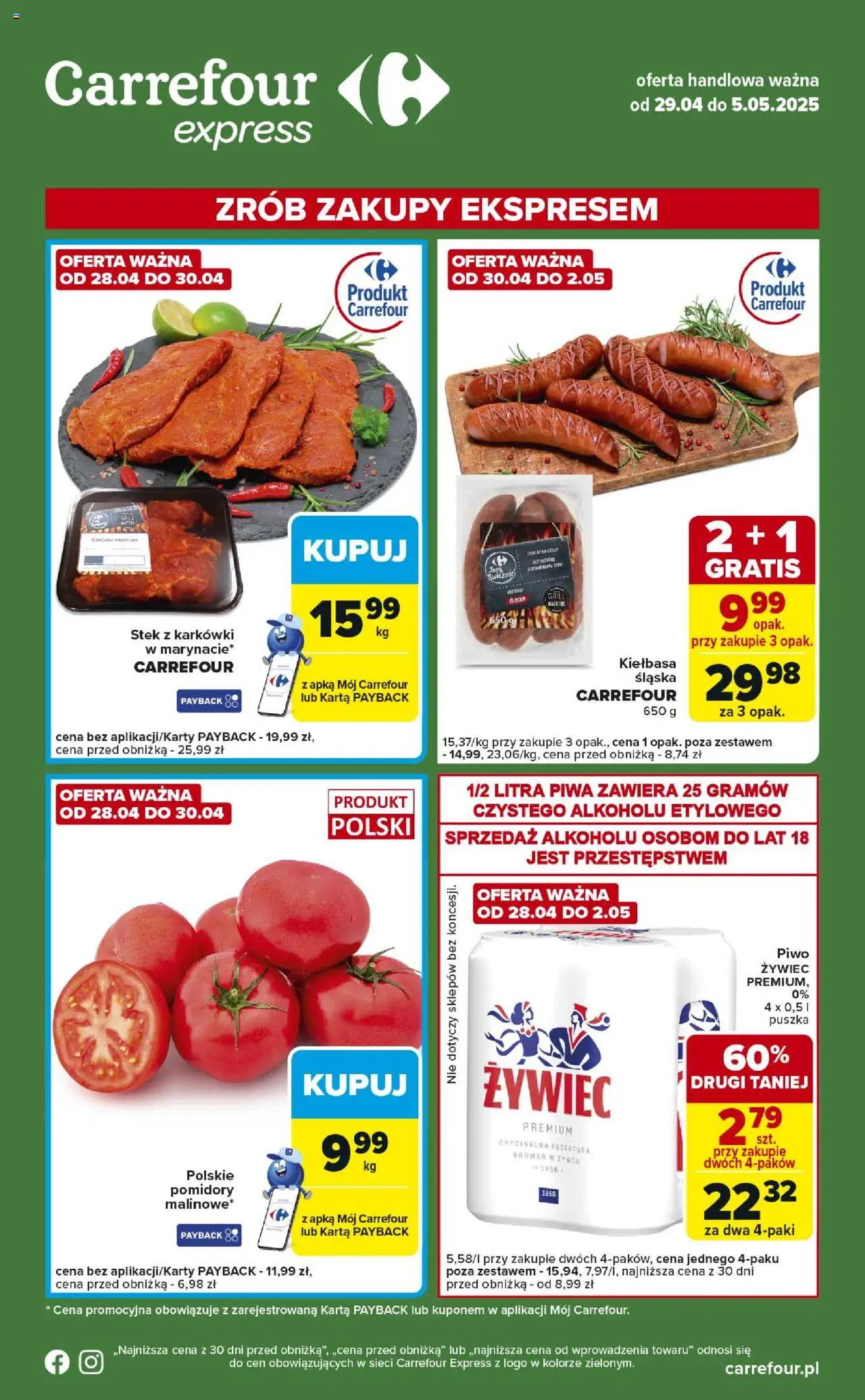 Carrefour Express II Gazetka ważna  od 29.04.2025 do 05.05.2025 strona 1