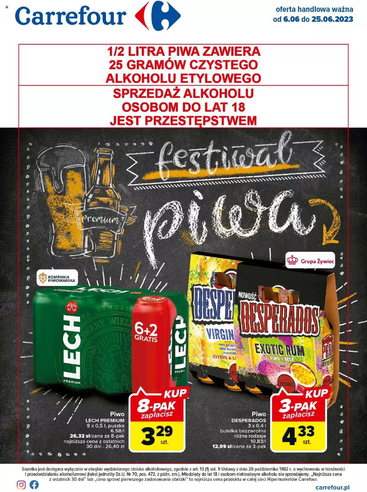 Carrefour Festiwal piwa Gazetka ważna od 06.06.2023 do 25.06.2023 strona 1