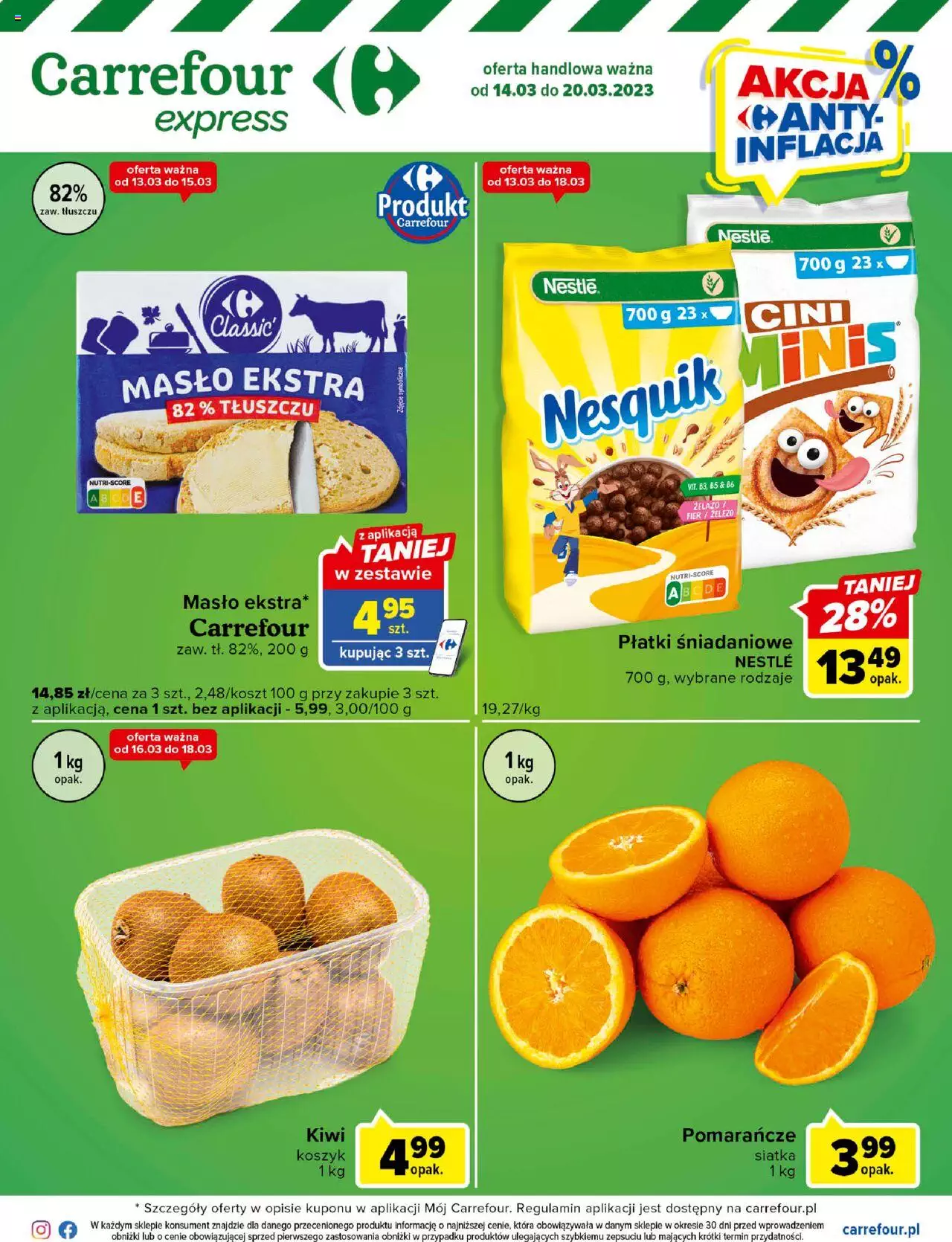Carrefour Gazetka Express II ważna od 14.03.2023 do 20.03.2023 strona 1