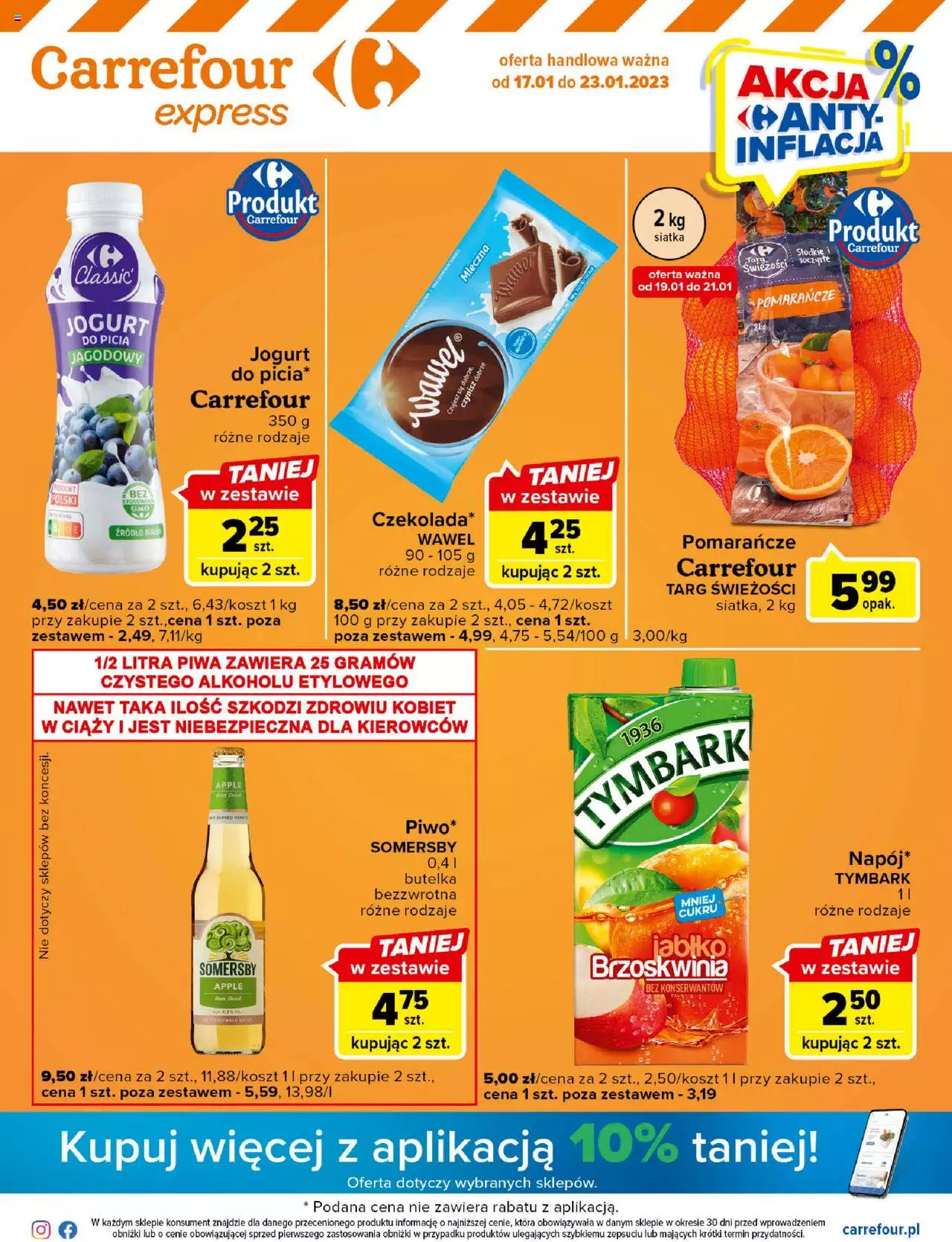 Carrefour Gazetka Express ważna  od 17.01.2023 do 23.01.2023 strona 1