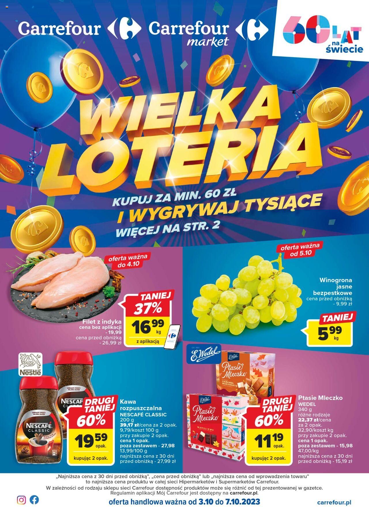 Carrefour Gazetka ważna od 03.10.2023 do 07.10.2023 strona 1