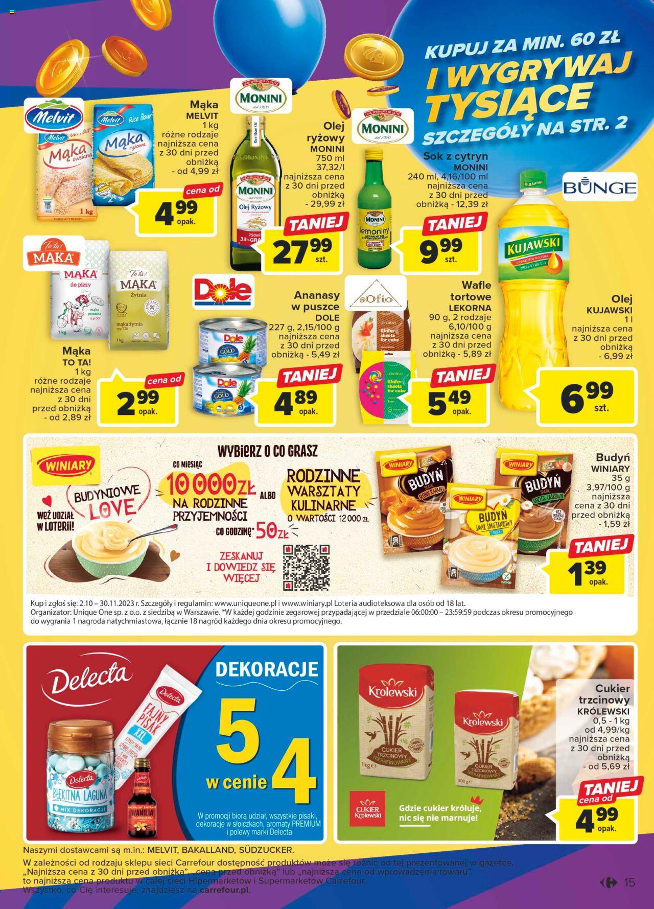 Carrefour Gazetka ważna od 03.10.2023 do 07.10.2023 strona 15