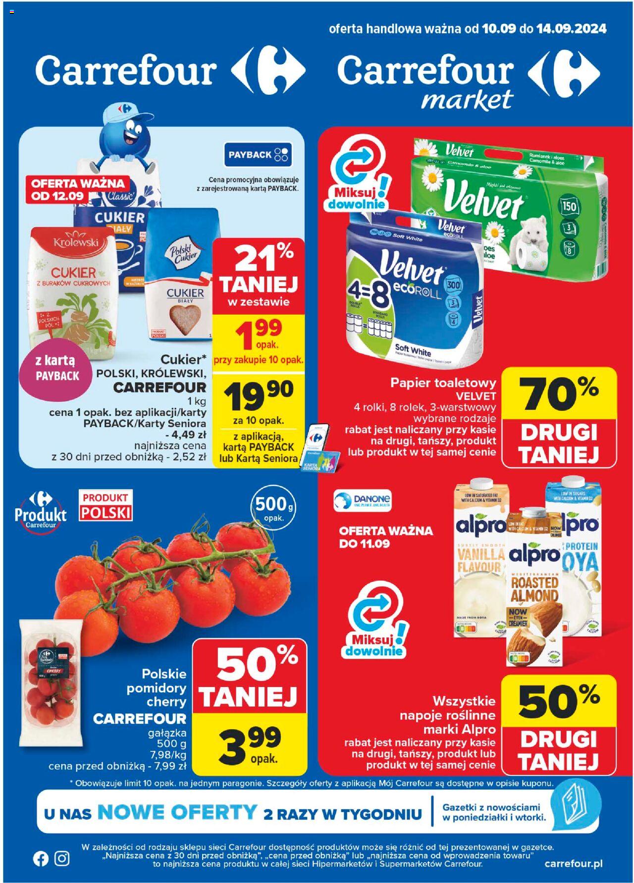 Carrefour Gazetka ważna od 10.09.2024 do 14.09.2024 strona 1