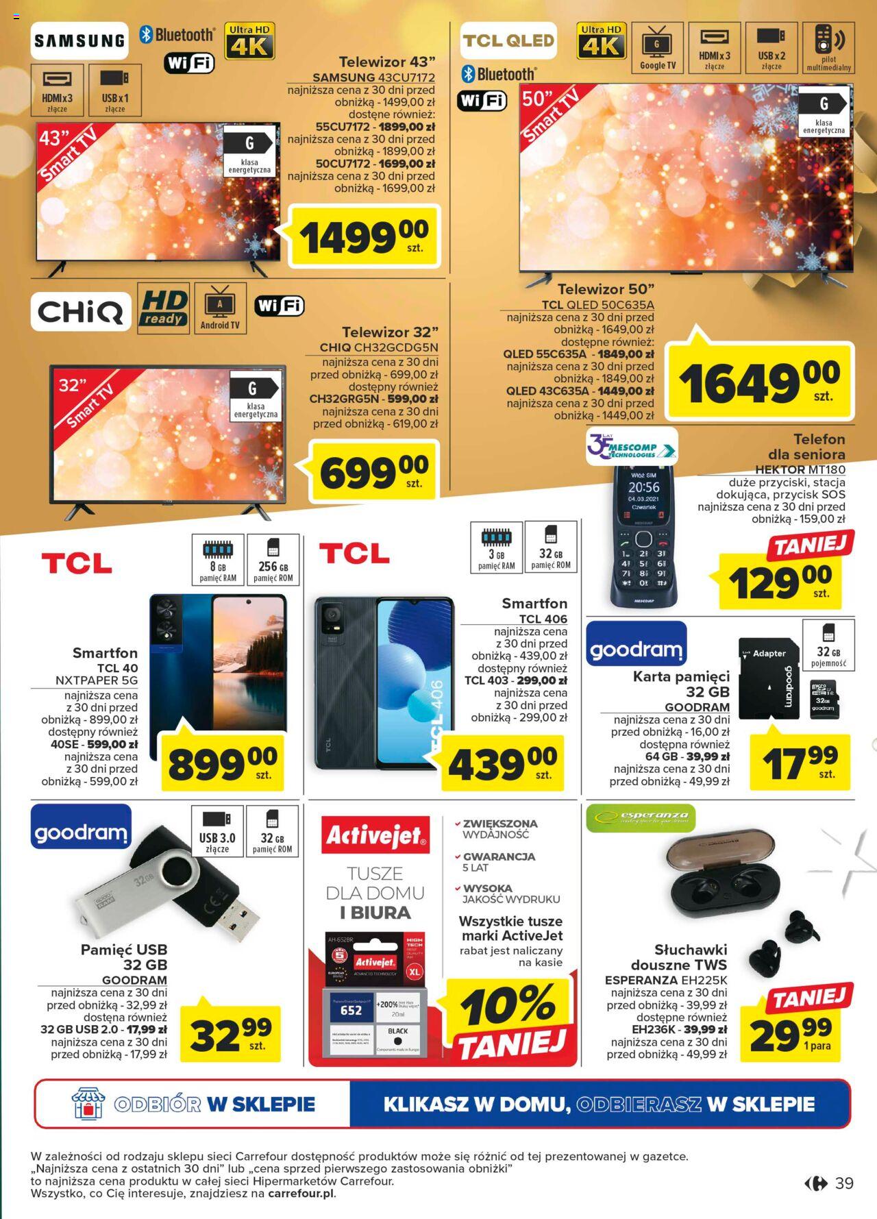 Carrefour gazetka ważna od 11.12.2023 do 17.12.2023 strona 39