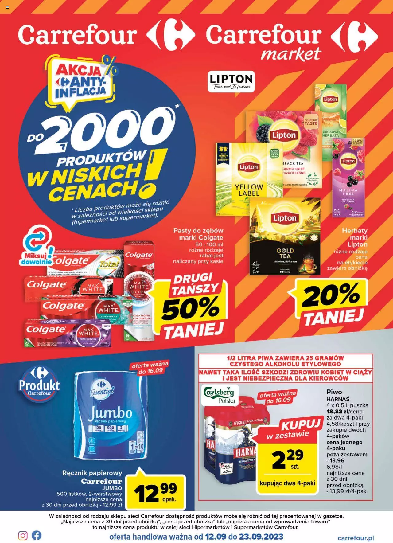 Carrefour Gazetka ważna od 12.09.2023 do 23.09.2023 strona 1