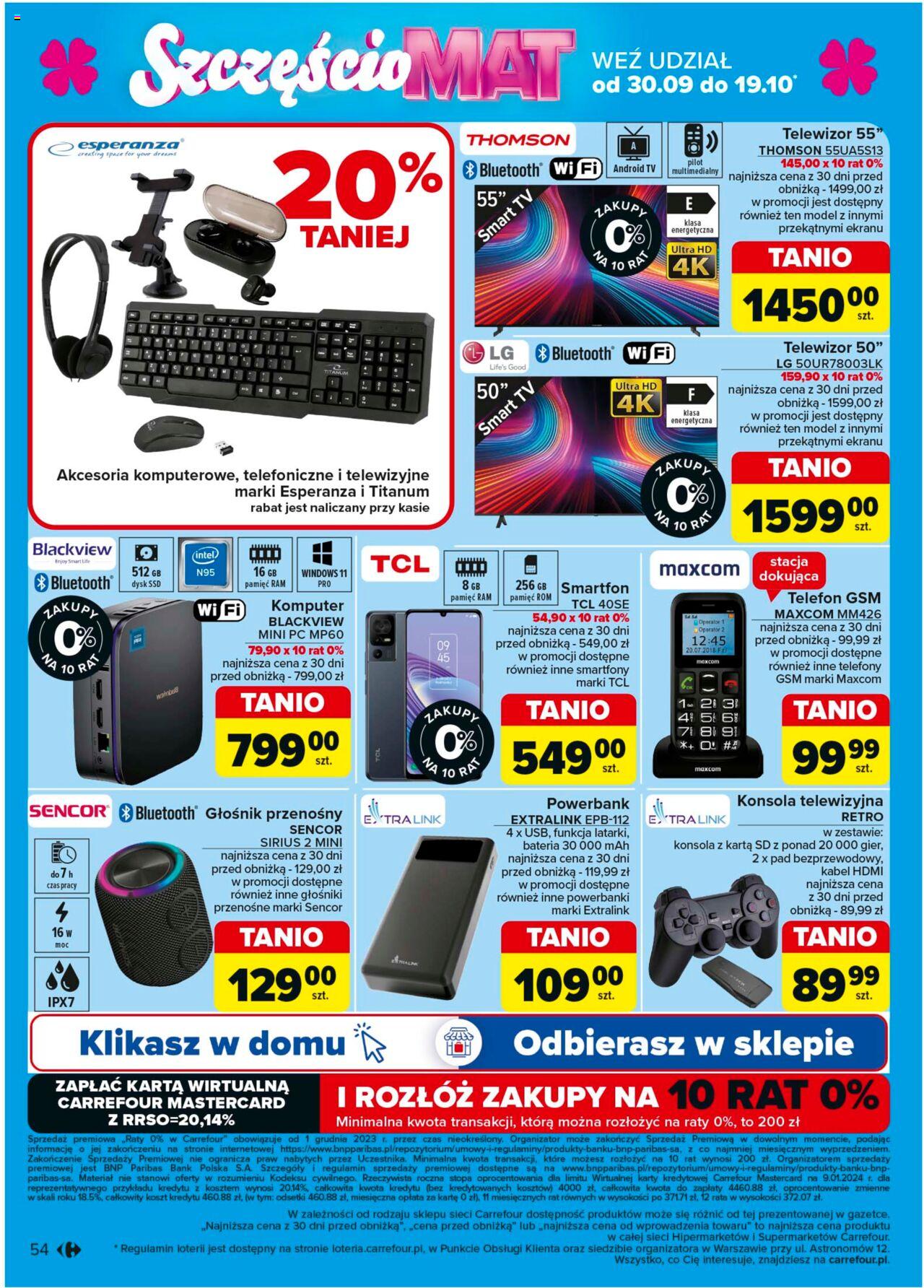 Carrefour Gazetka ważna od 13.10.2024 do 19.10.2024 strona 54
