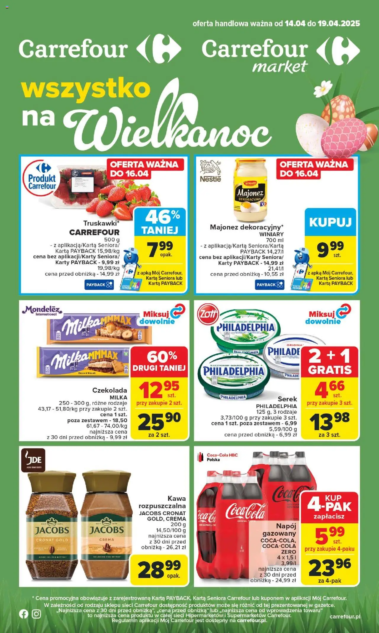 Carrefour Gazetka ważna od  14.04.2025 do 19.04.2025 strona 1