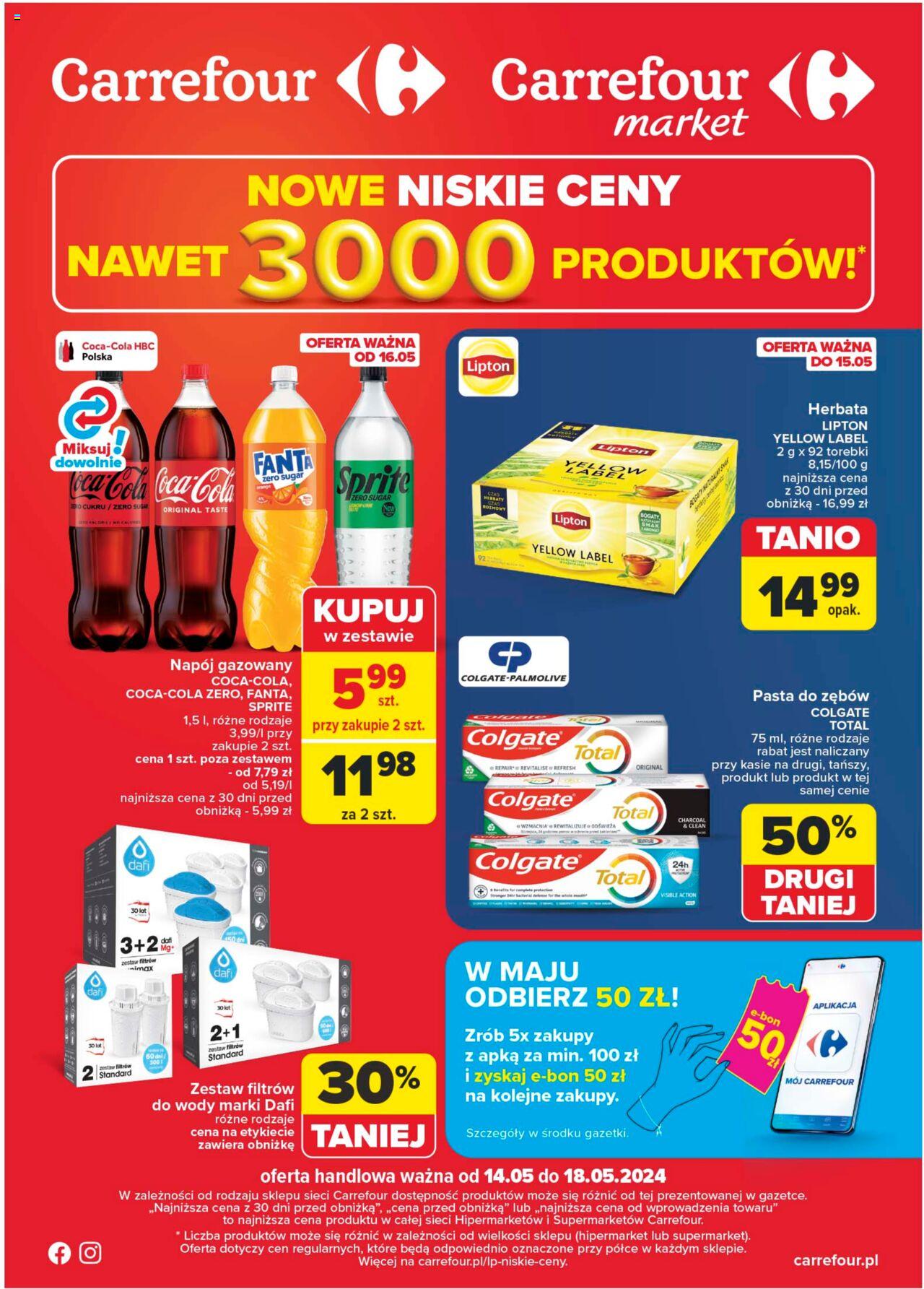 Carrefour Gazetka ważna od 14.05.2024 do 18.05.2024 strona 1