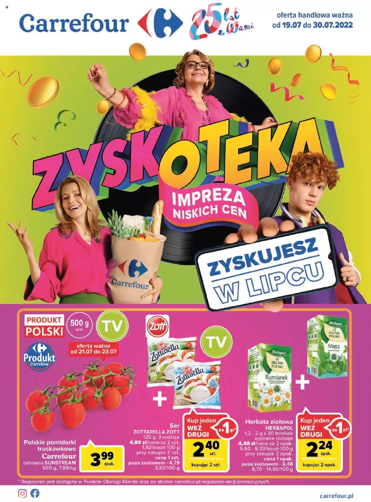 Carrefour gazetka ważna od 19.07.2022 do 30.07.2022 strona 1
