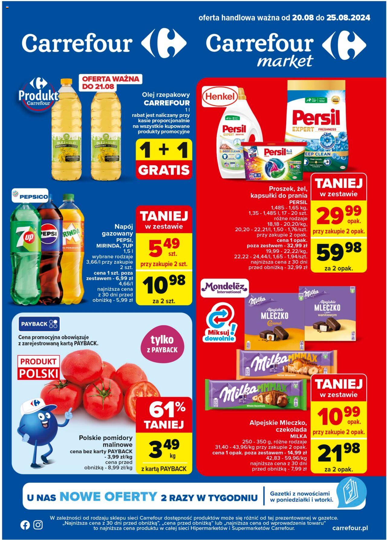 Carrefour Gazetka ważna od 20.08.2024 do 25.08.2024 strona 1