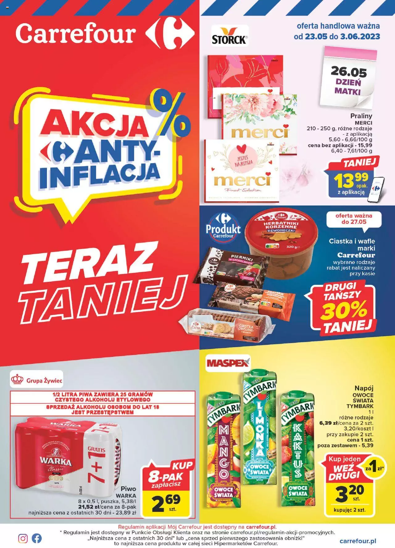Carrefour Gazetka ważna od 23.05.2023 do 03.06.2023 strona 1