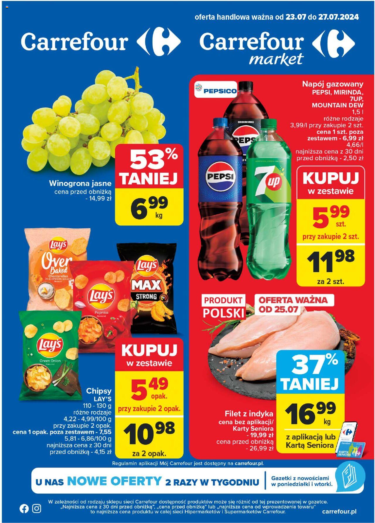 Carrefour Gazetka ważna od 23.07.2024 do 27.07.2024 strona 1
