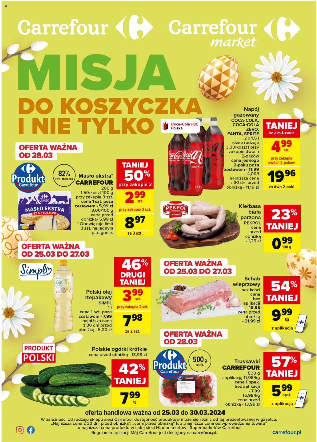 Carrefour Gazetka ważna od 25.03.2024 do 30.03.2024 strona 1