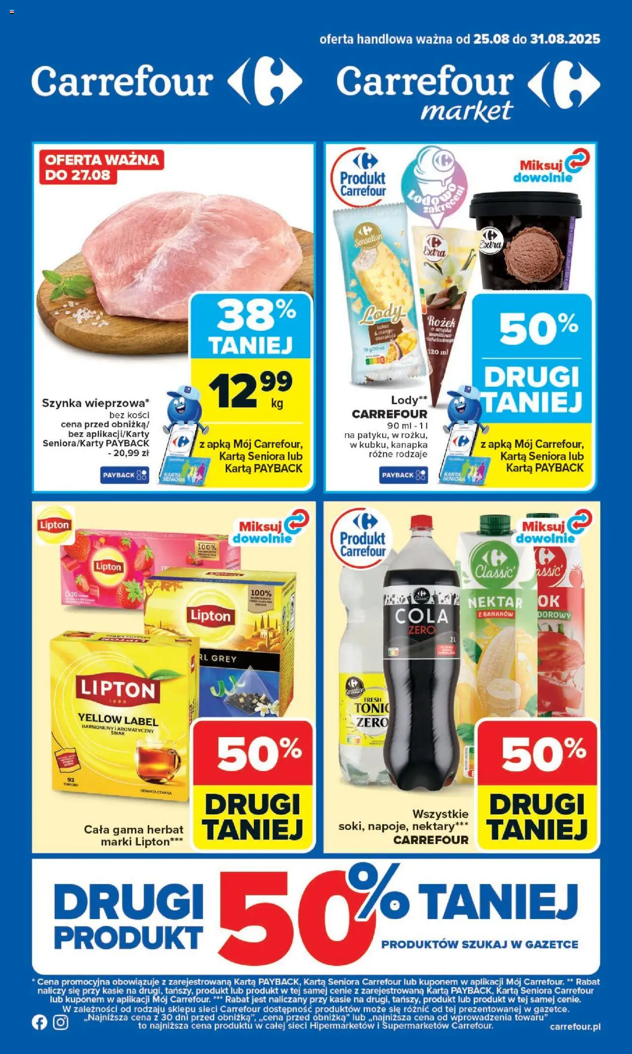 Carrefour  Gazetka ważna od 25.08.2025 do 31.08.2025 strona 1