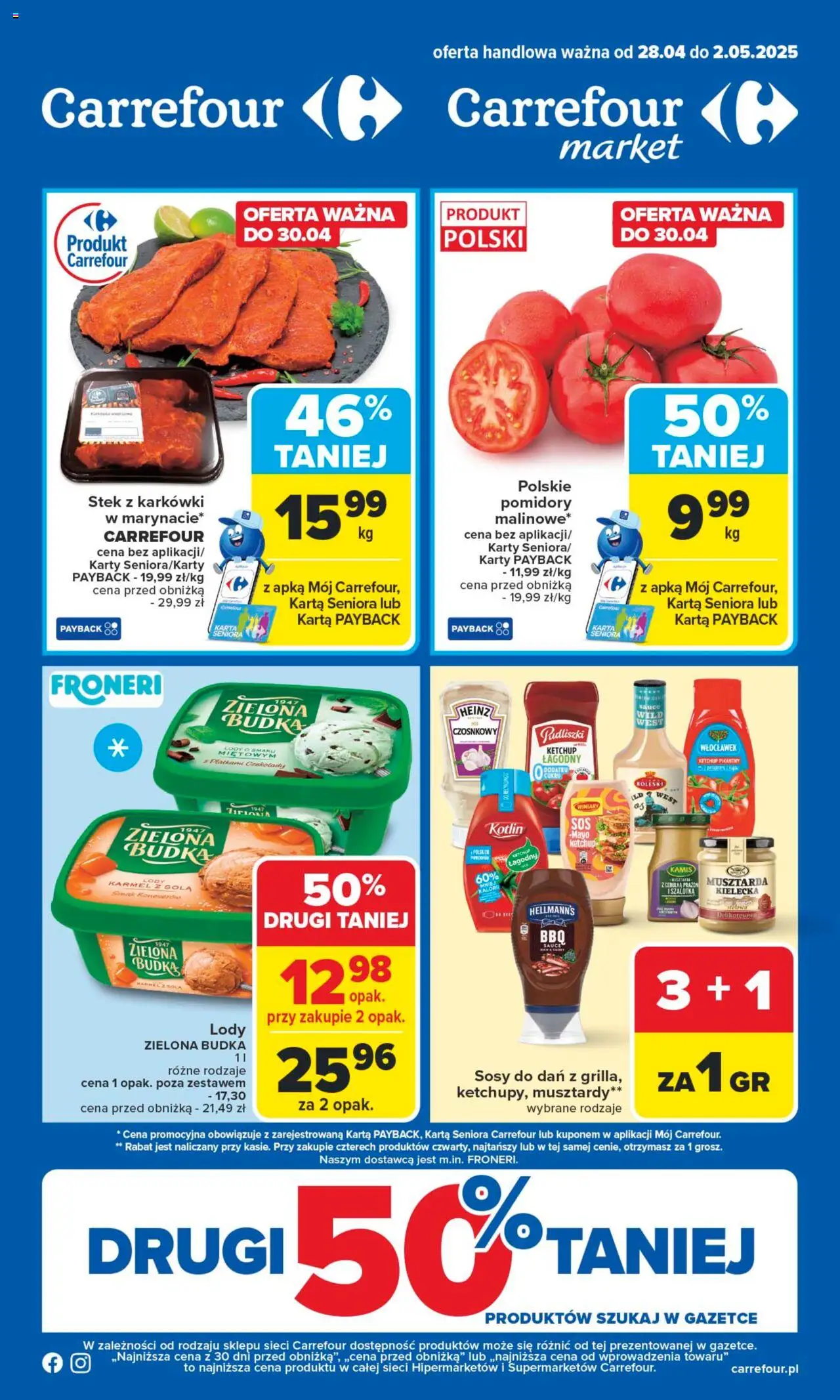 Carrefour  Gazetka ważna od  28.04.2025 do 02.05.2025 strona 1