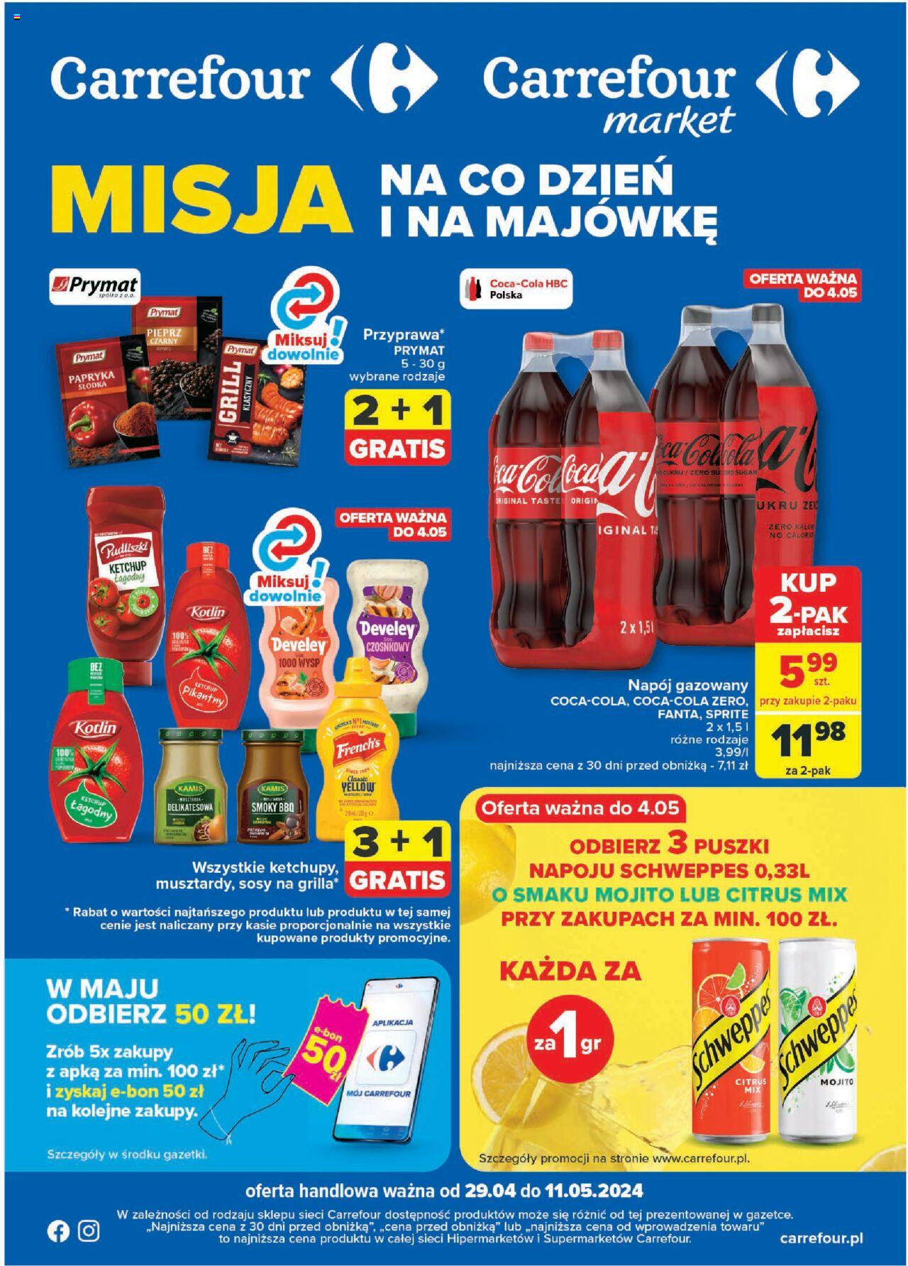 Carrefour Gazetka ważna od 29.04.2024 do 11.05.2024 strona 1