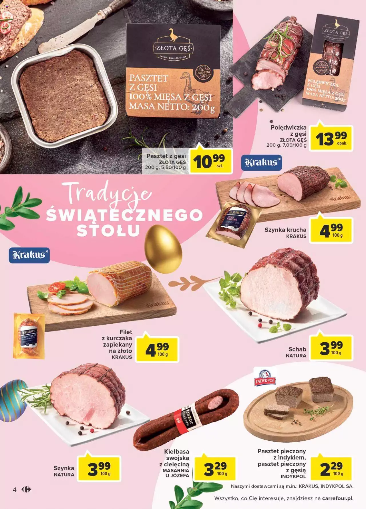 Carrefour Gazetka Wielkanocne kompozycje smaków ważna od 04.04.2022 do 16.04.2022 strona 4