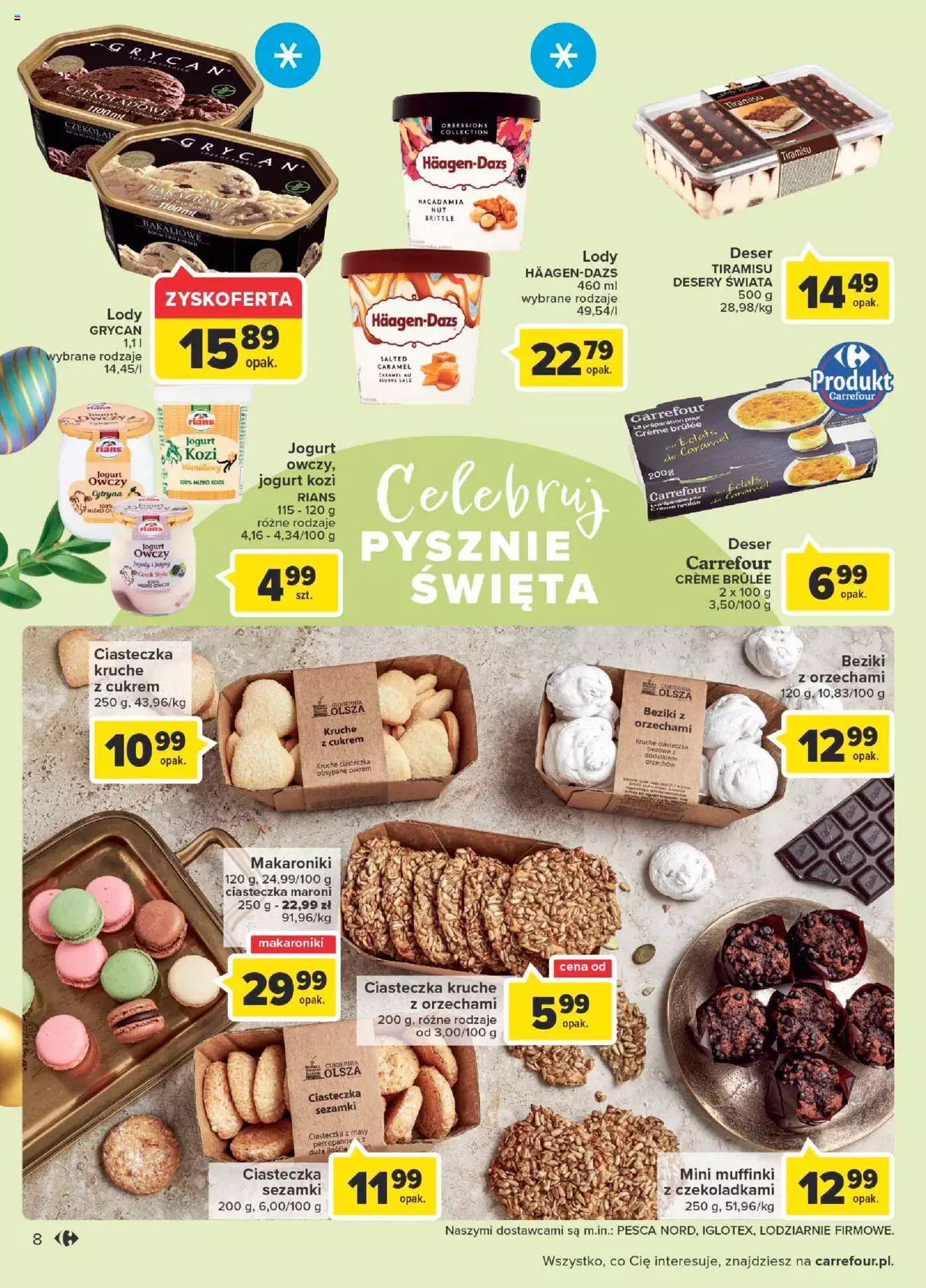 Carrefour Gazetka Wielkanocne kompozycje smaków ważna od 04.04.2022 do 16.04.2022 strona 8