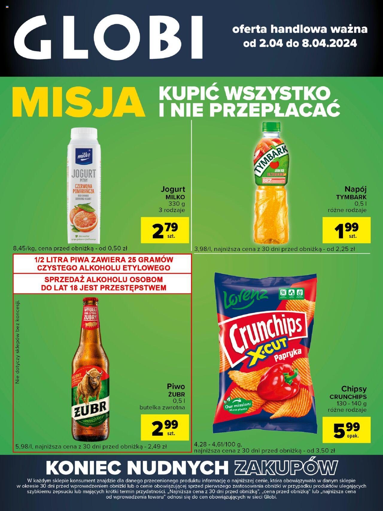 Carrefour Globi Gazetka ważna od 02.04.2024 do 08.04.2024 strona 1