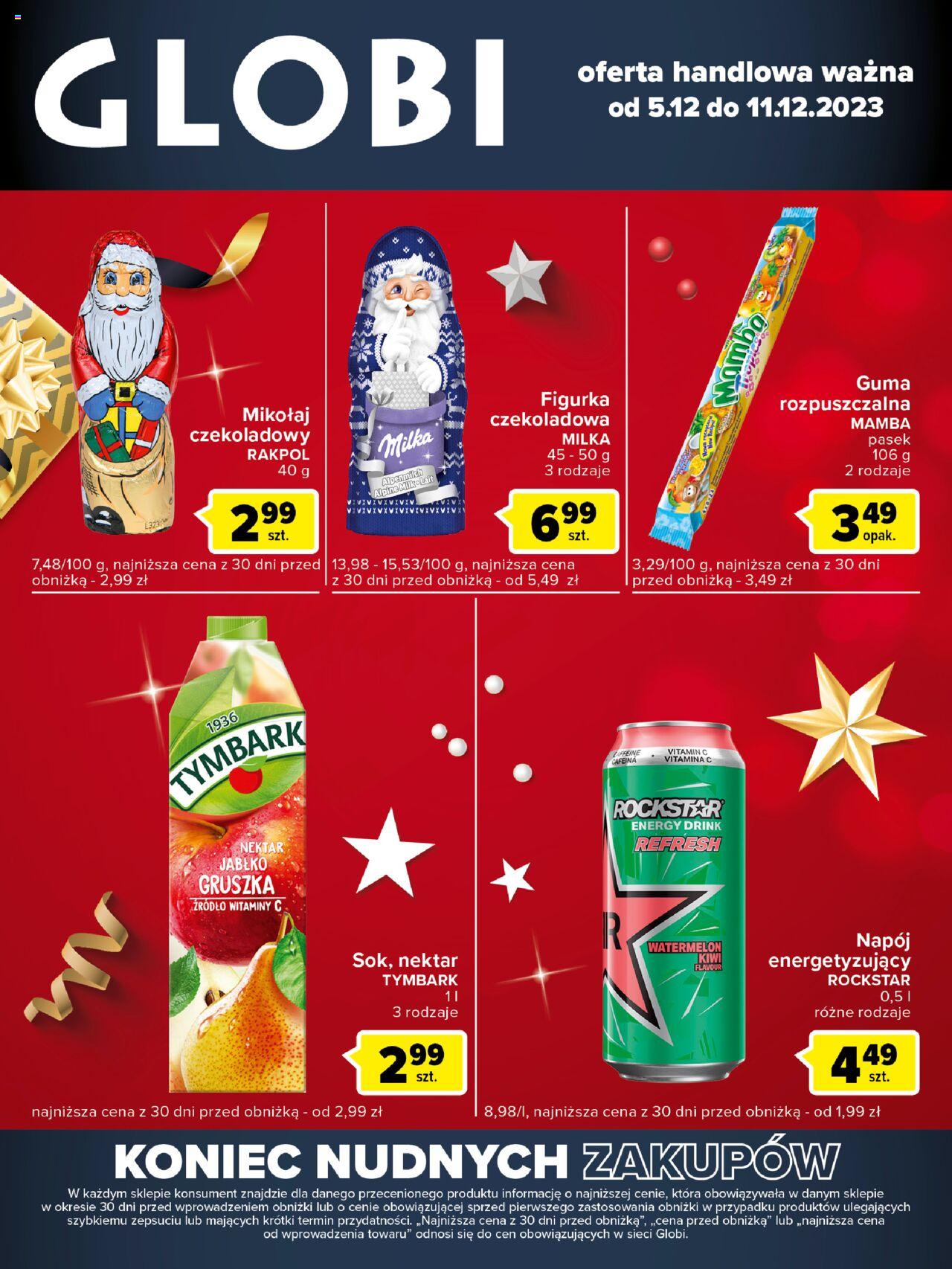 Carrefour Globi gazetka ważna od 05.12.2023 do 11.12.2023 strona 1