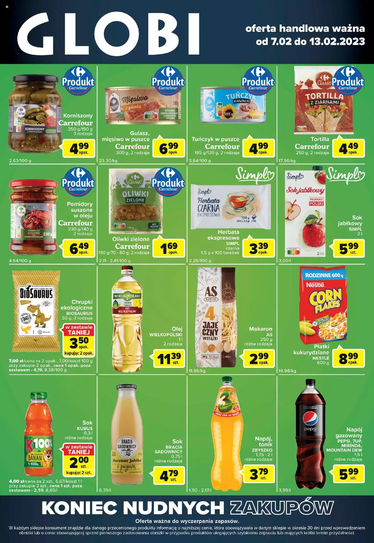 Carrefour Globi Gazetka ważna  od 07.02.2023 do 13.02.2023 strona 1