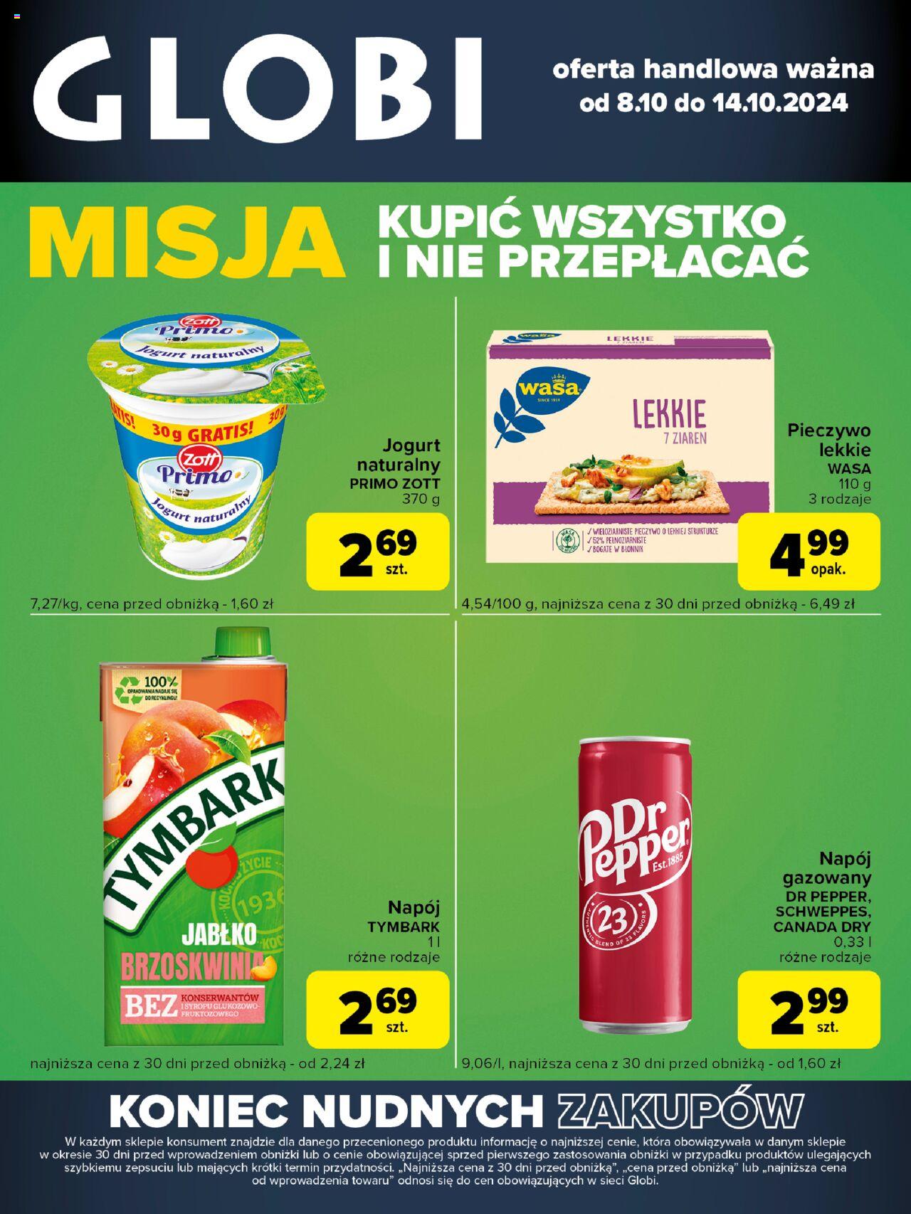 Carrefour Globi Gazetka ważna od 08.10.2024 do 14.10.2024 strona 1