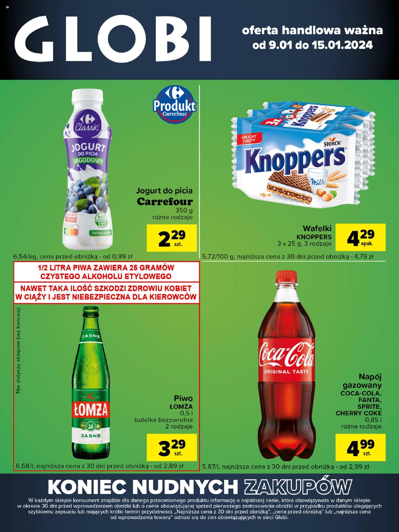 Carrefour Globi Gazetka ważna od 09.01.2024 do 15.01.2024 strona 1