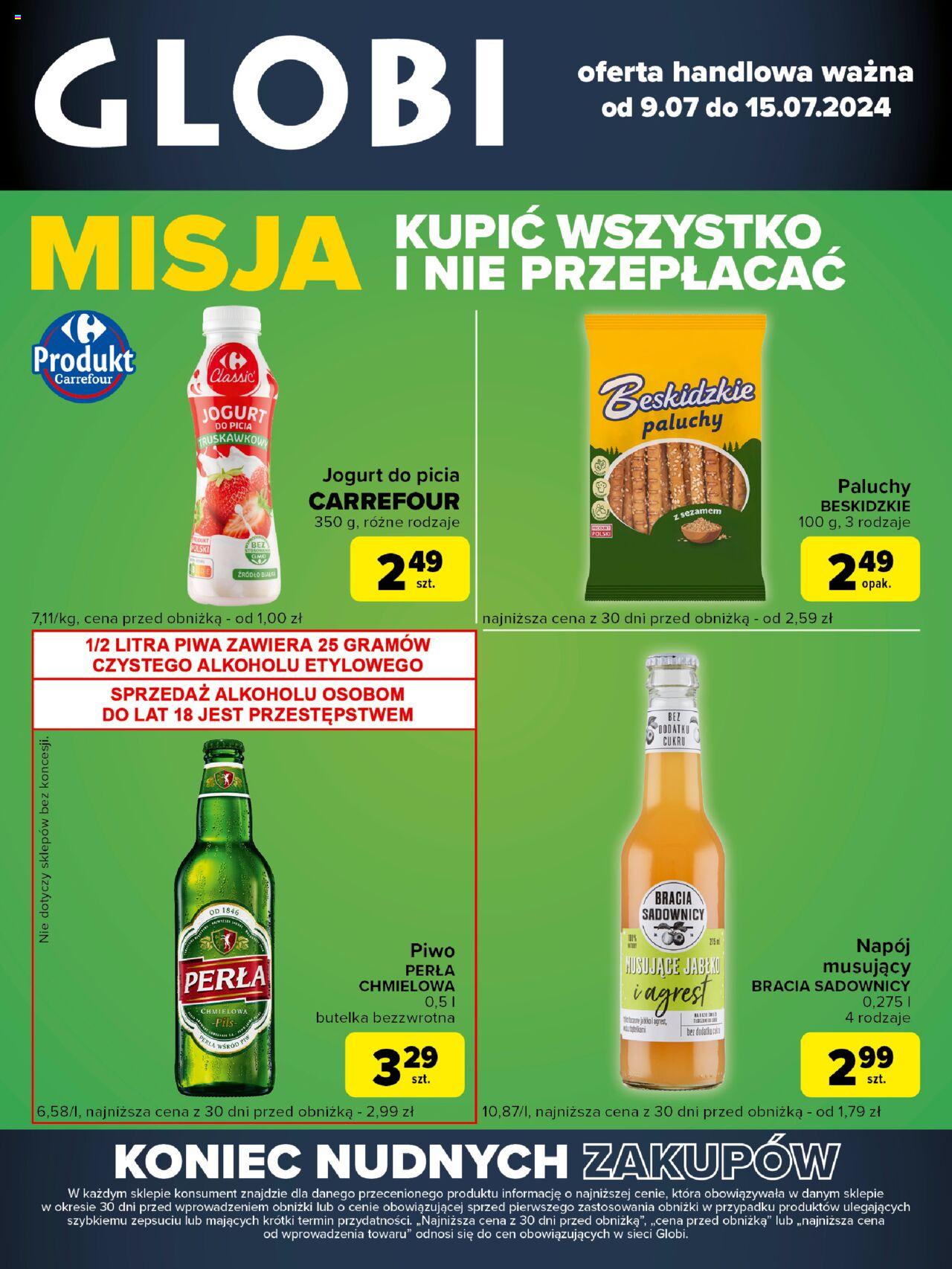 Carrefour Globi Gazetka ważna od 09.07.2024 do 15.07.2024 strona 1