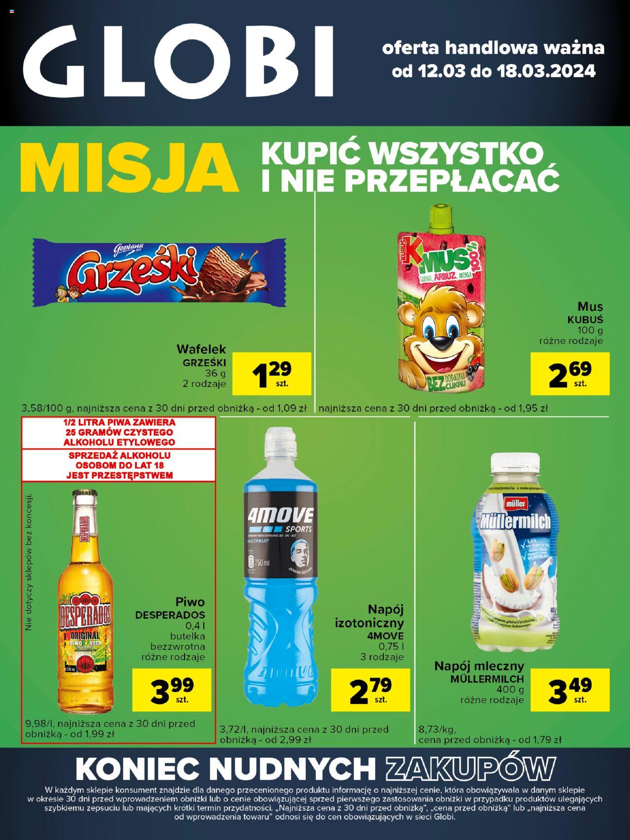 Carrefour Globi Gazetka ważna od 12.03.2024 do 18.03.2024 strona 1